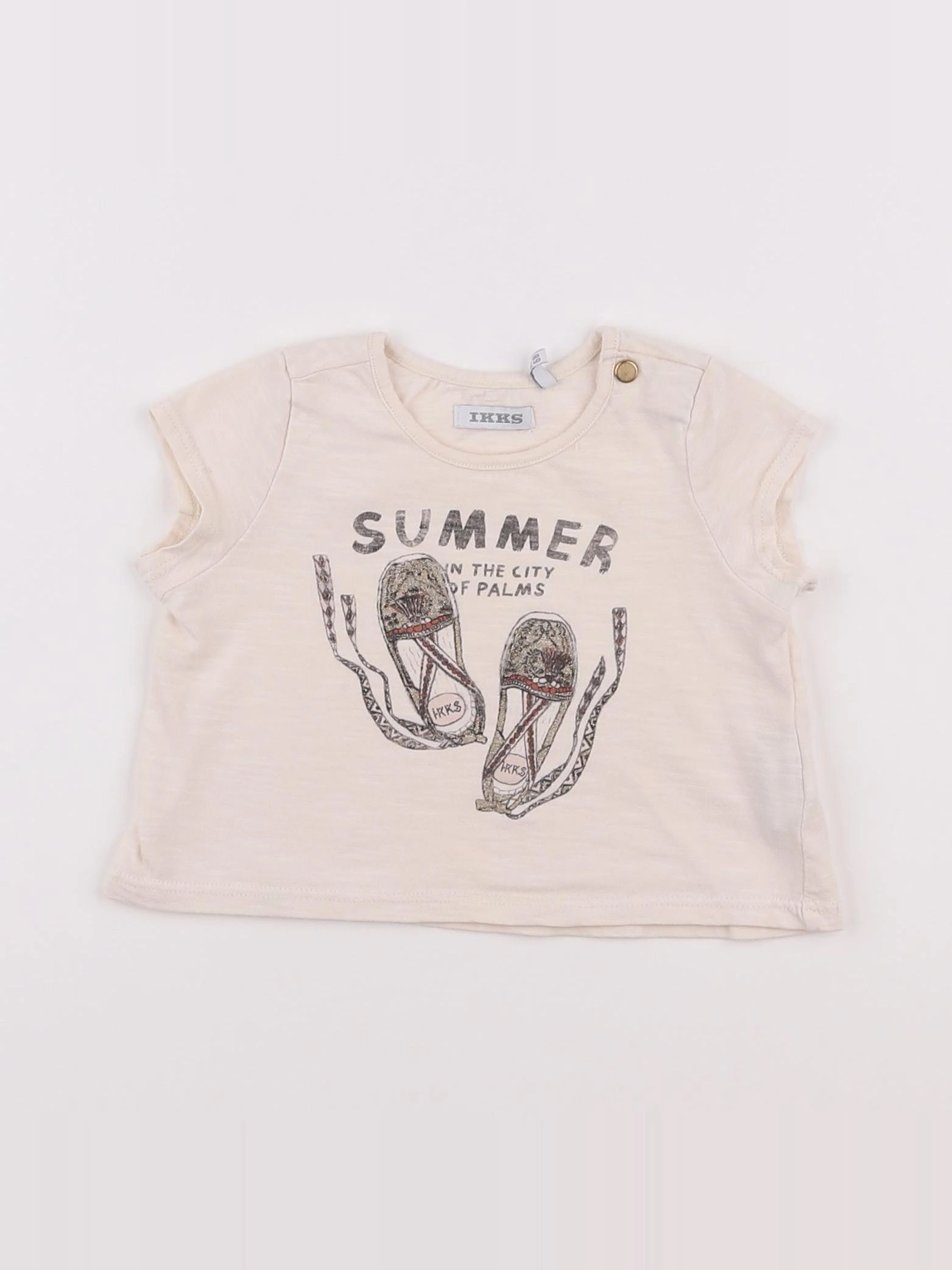 IKKS - tee-shirt blanc - 6 mois
