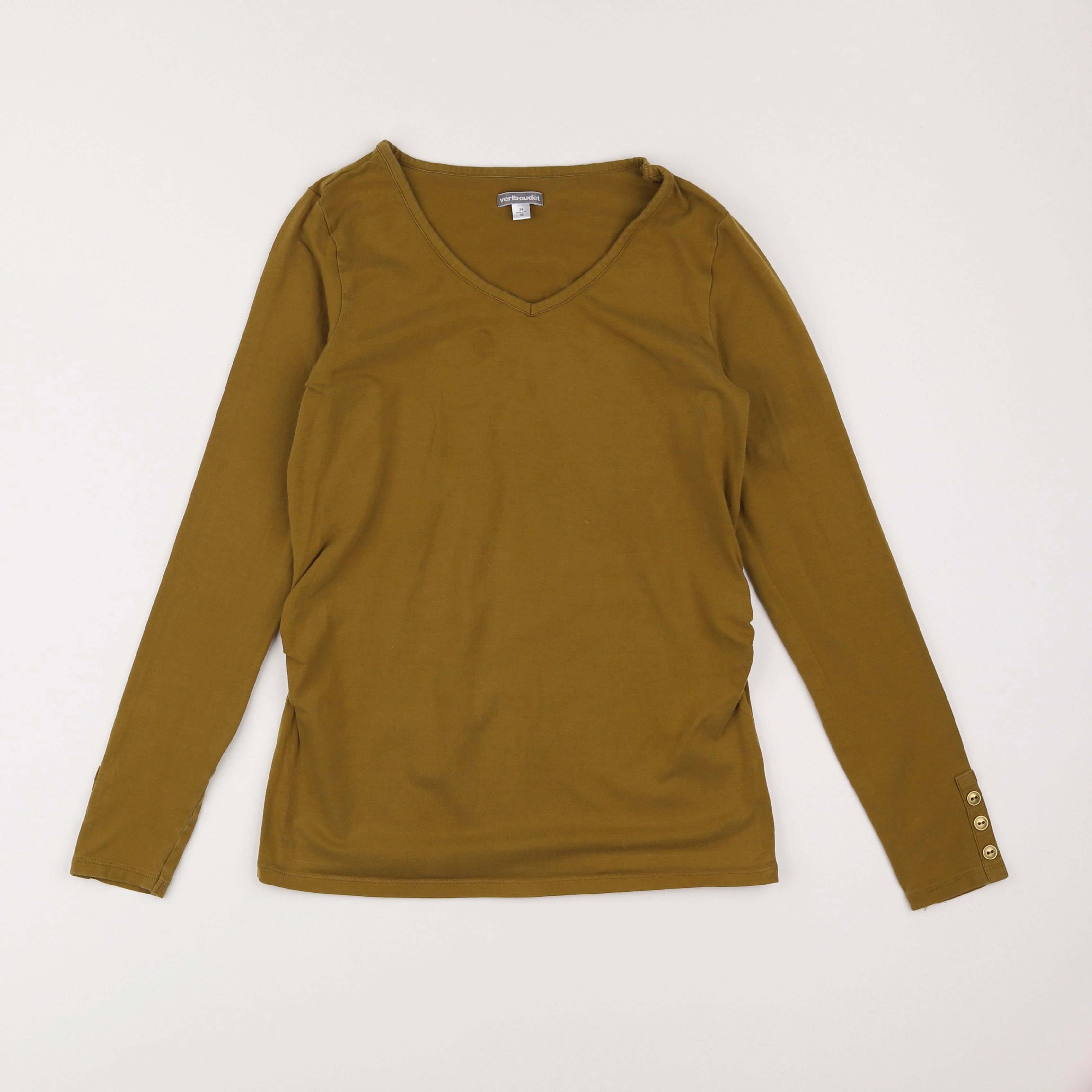 Vertbaudet - tee-shirt grossesse marron - 34 à 36