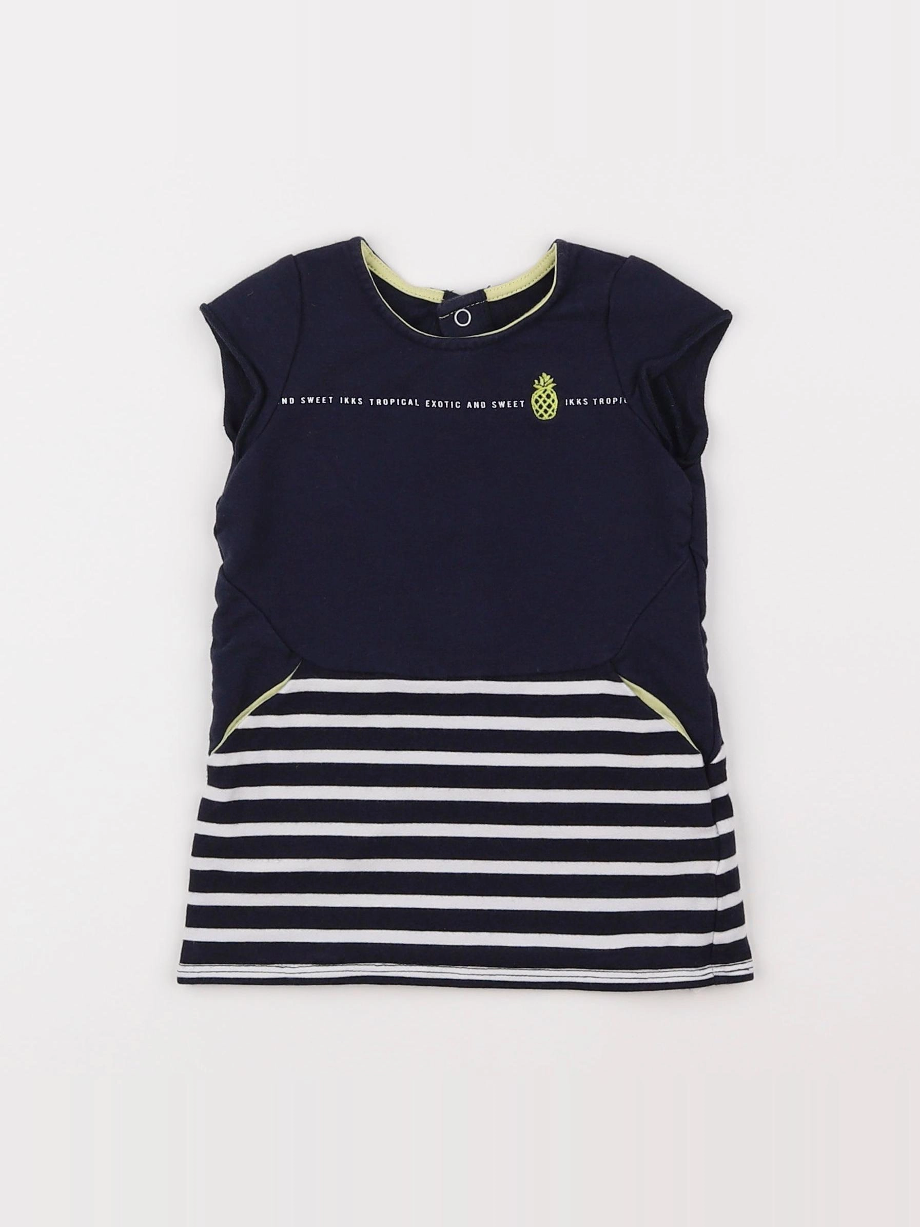 IKKS - robe bleu - 6 mois