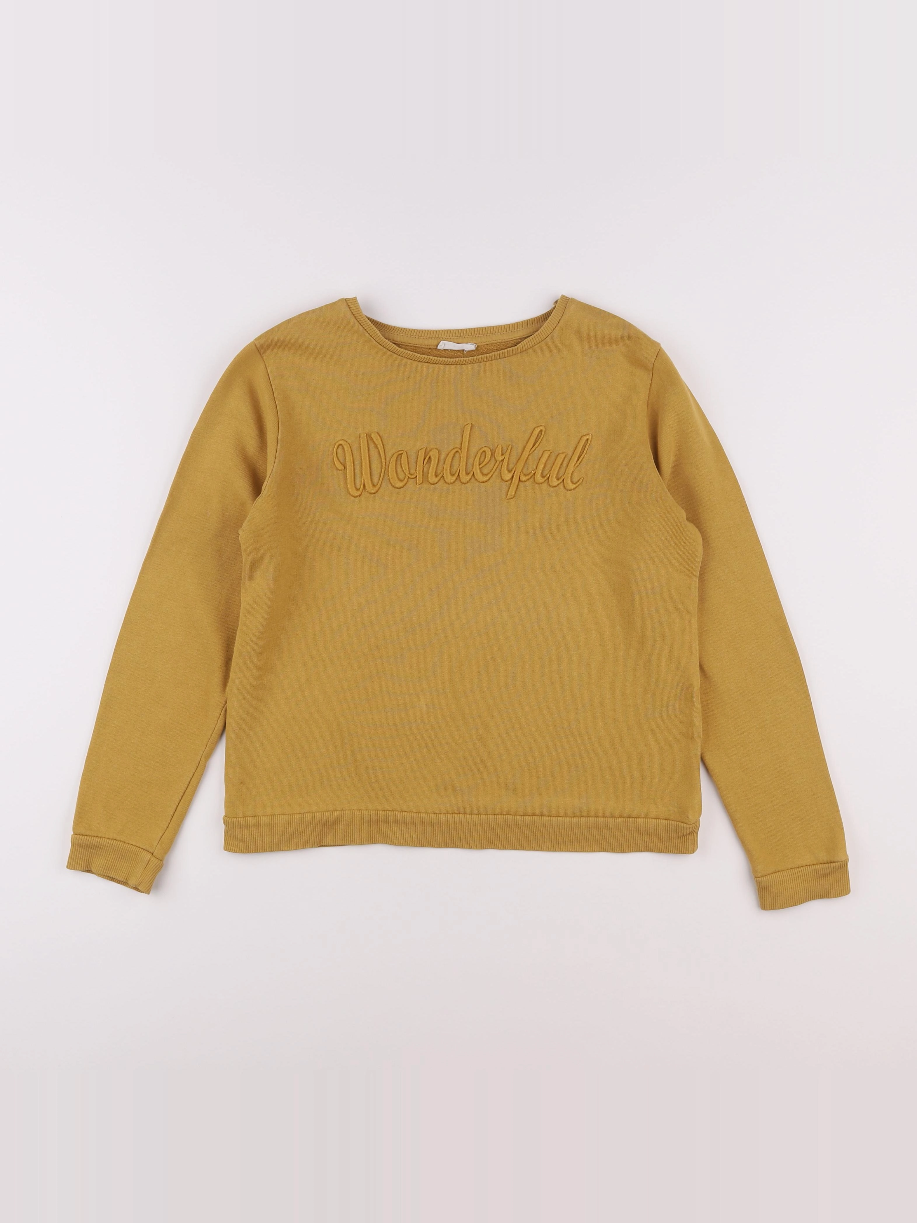 Little Cigogne - sweat jaune - 10 ans