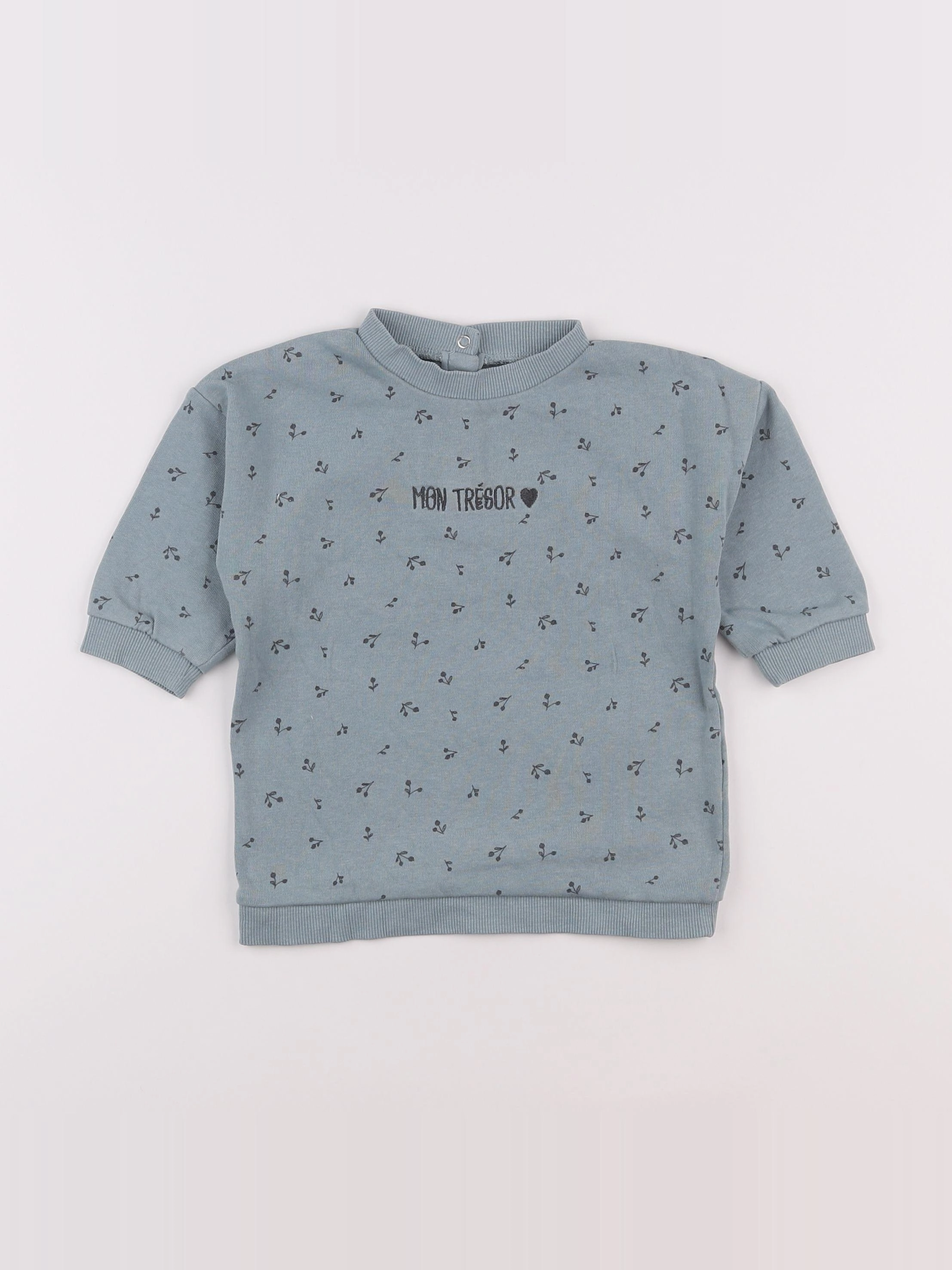 Vertbaudet - robe bleu - 12 mois