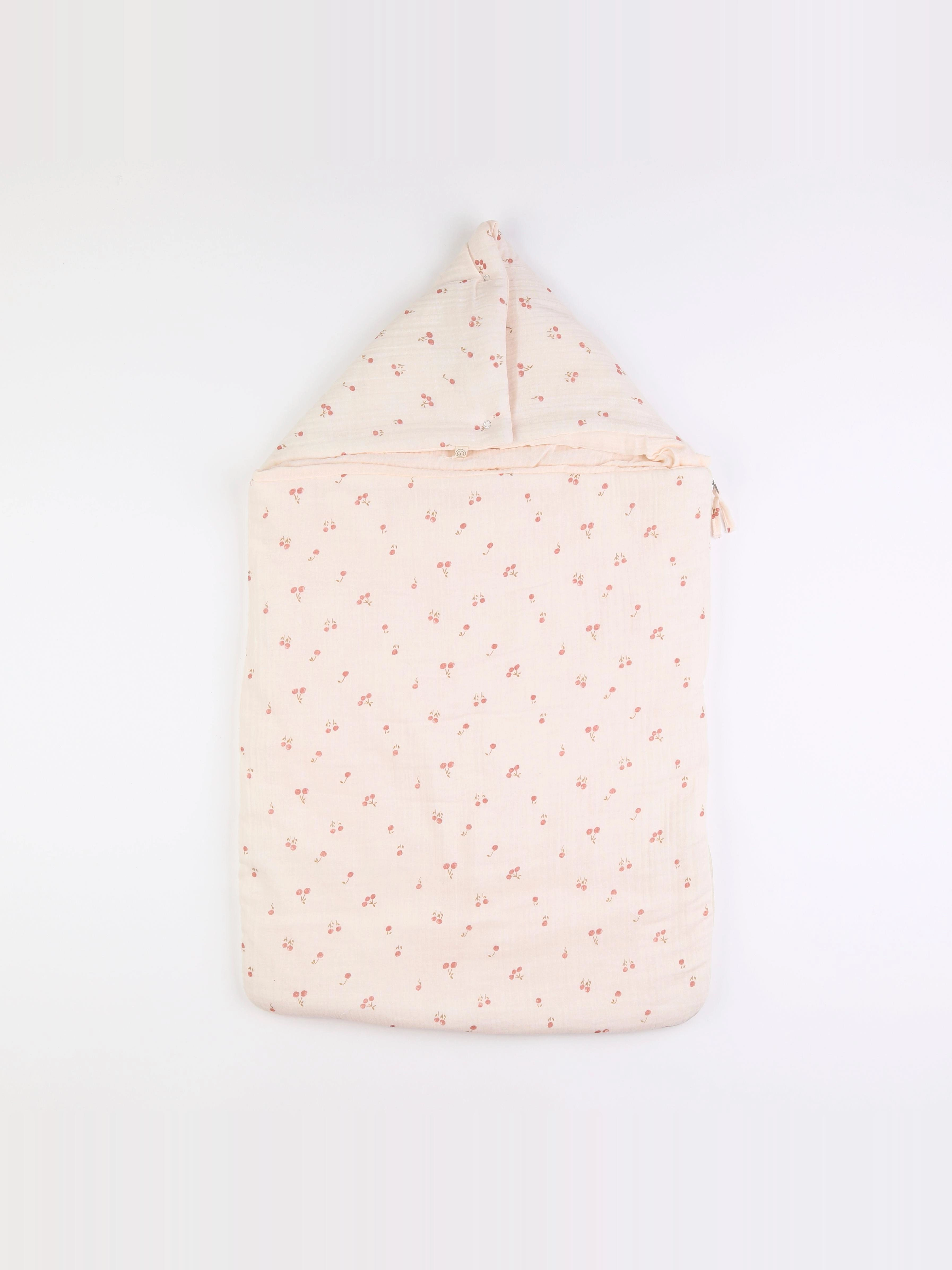 GABRIELLE PARIS - nid d'ange blossom dragée - 58x49 cm (sans capuche) 0/6 mois