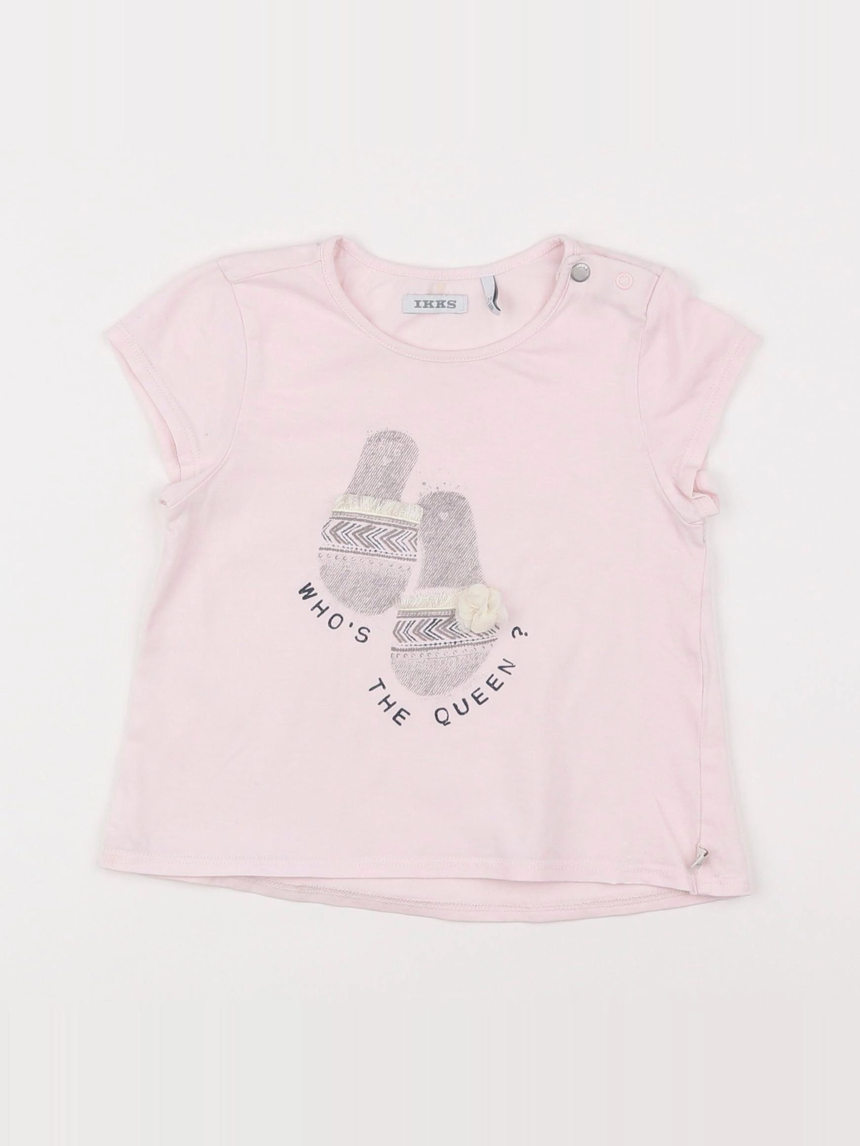 IKKS - tee-shirt rose - 2 ans