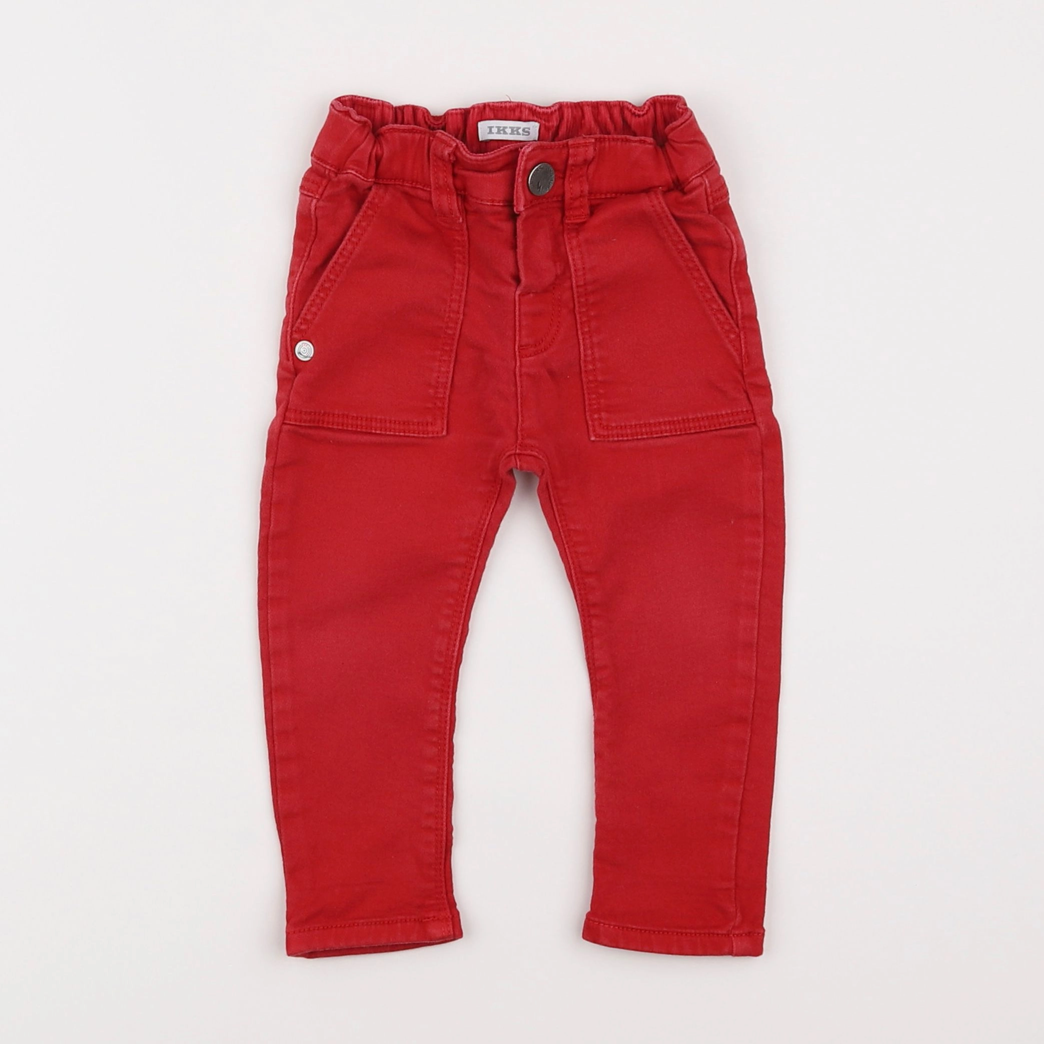 IKKS - jean rouge - 18 mois