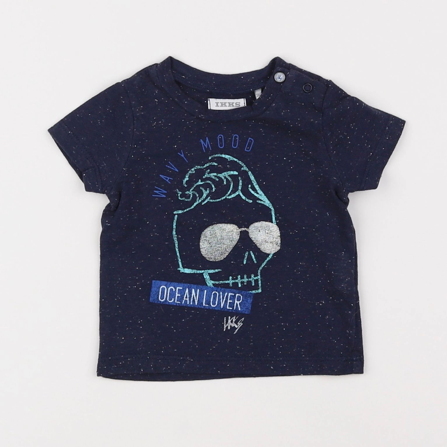 IKKS - tee-shirt bleu - 3 mois