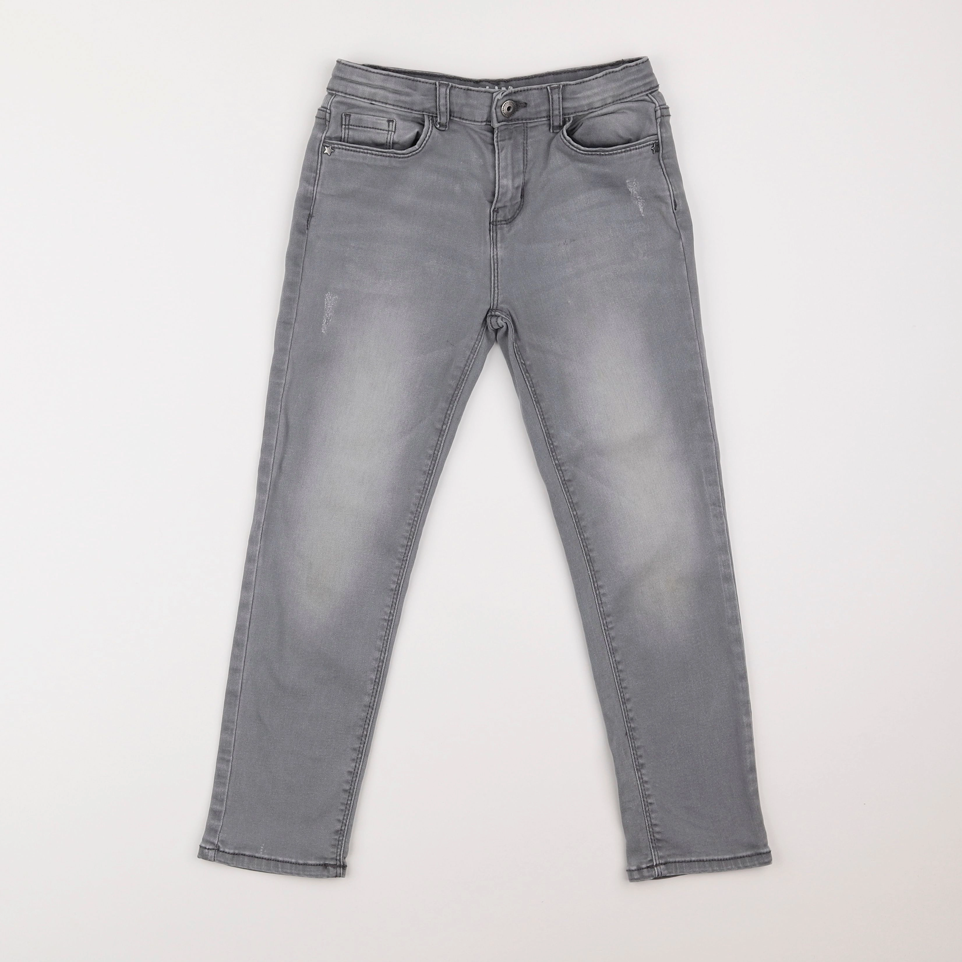 Vertbaudet - jean gris - 8 ans