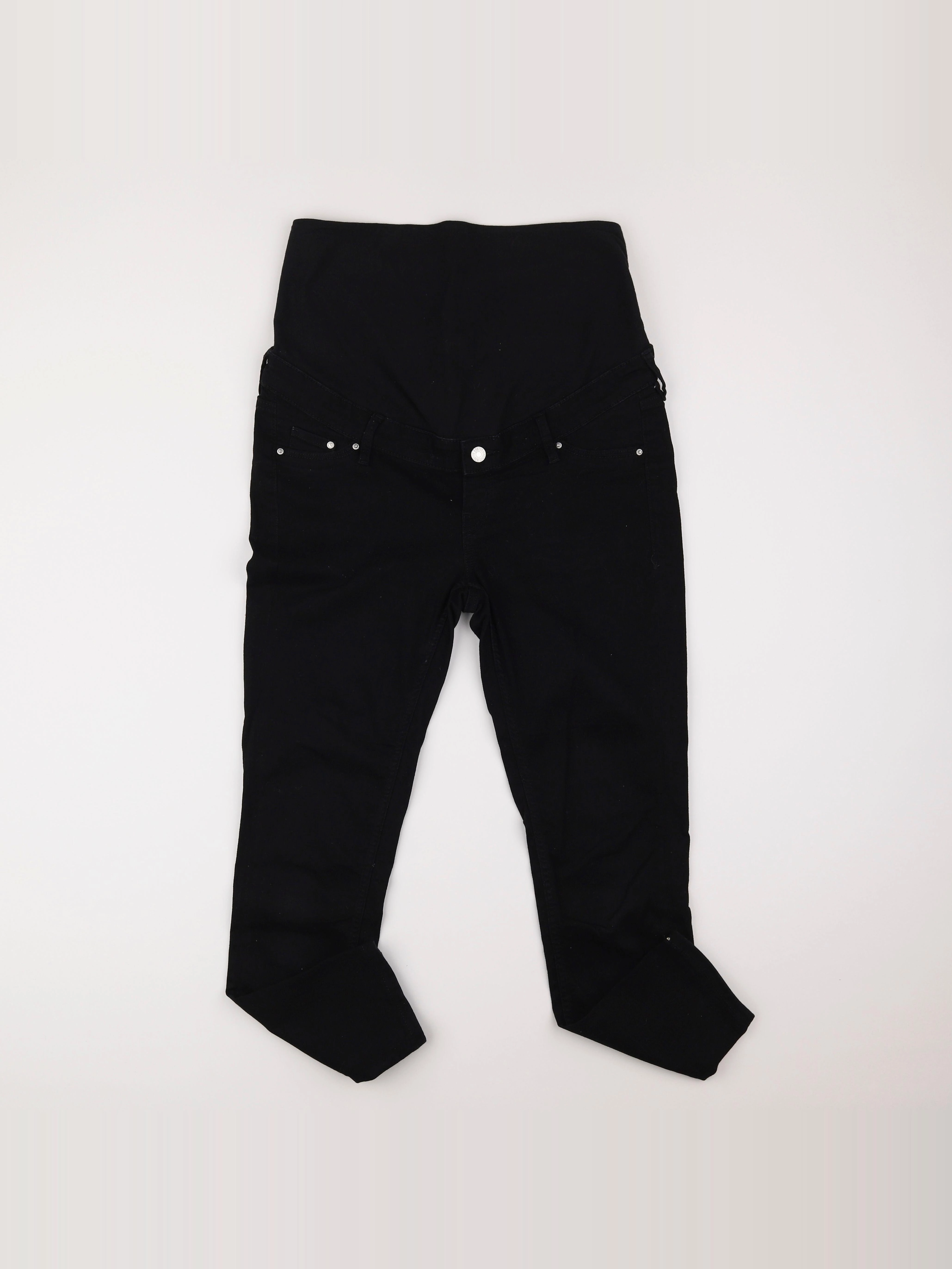 H&M - jean grossesse noir - 38