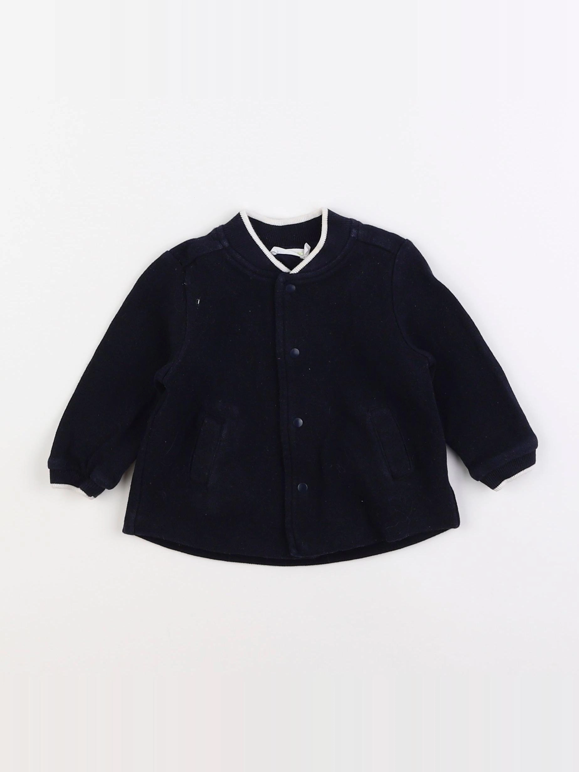 Boutchou - gilet bleu - 6 mois
