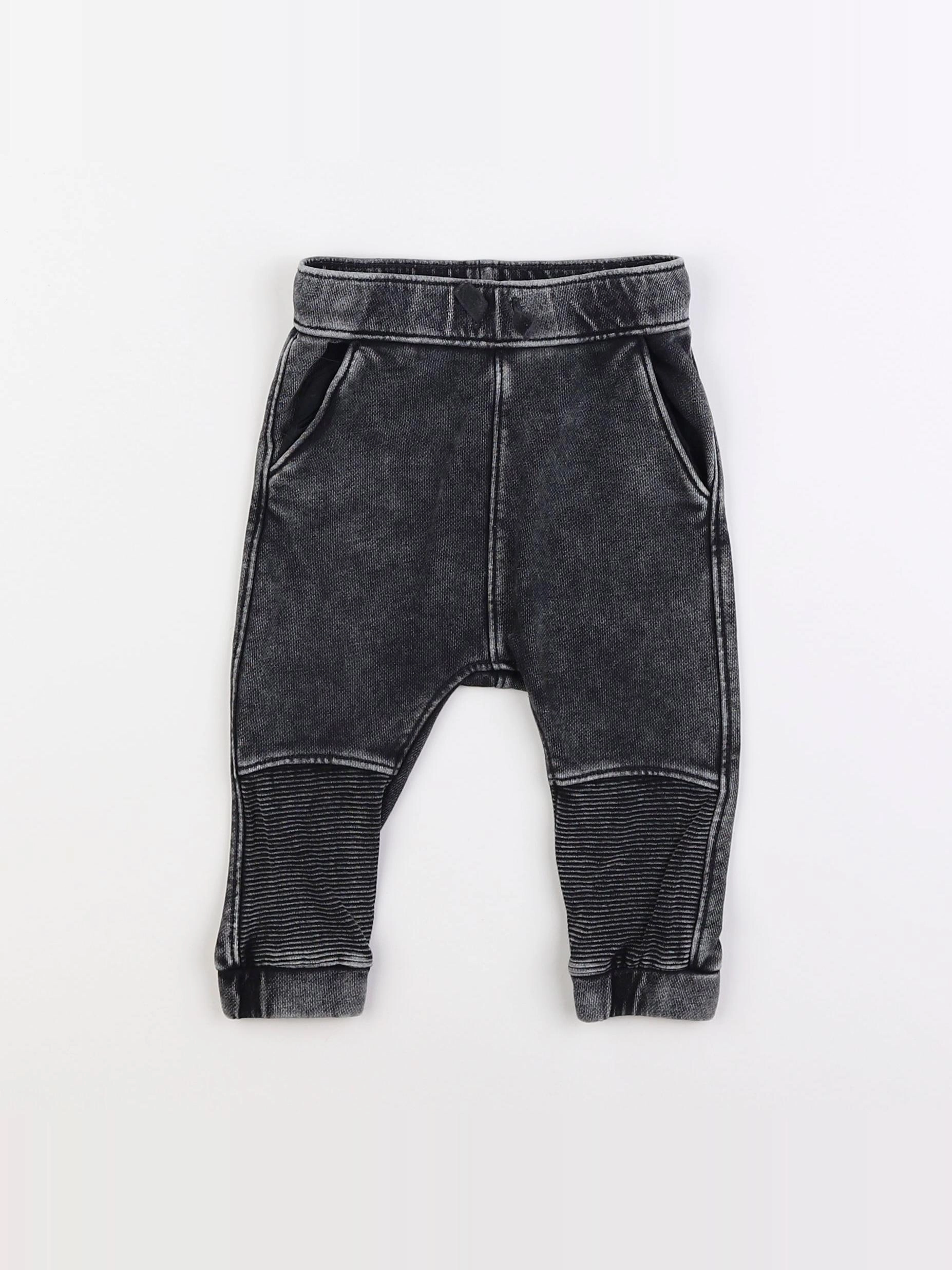 H&M - pantalon gris - 9 mois