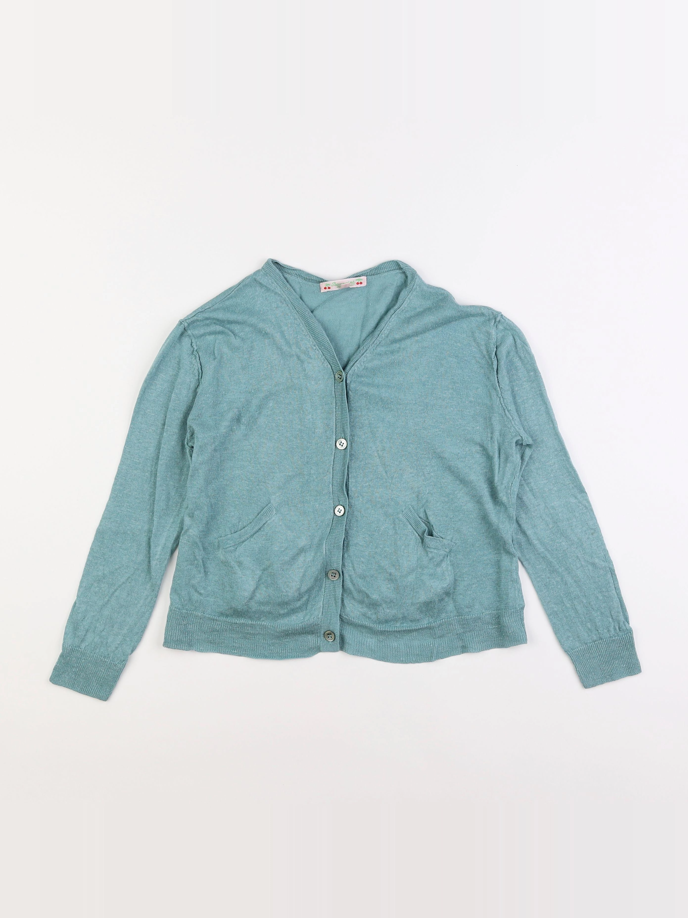 Bonpoint - gilet bleu - 8 ans