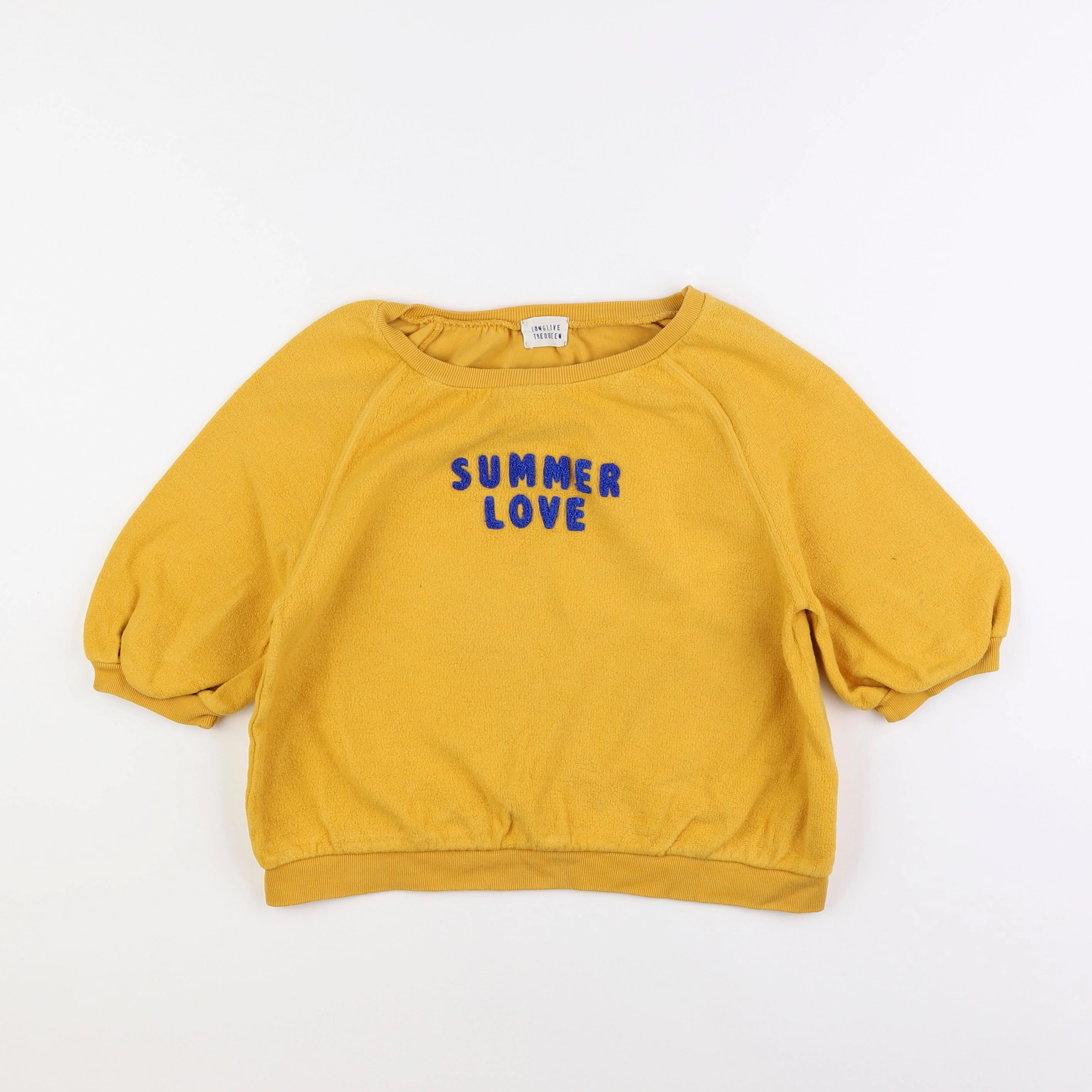 Longlivethequeen - sweat jaune - 10 ans