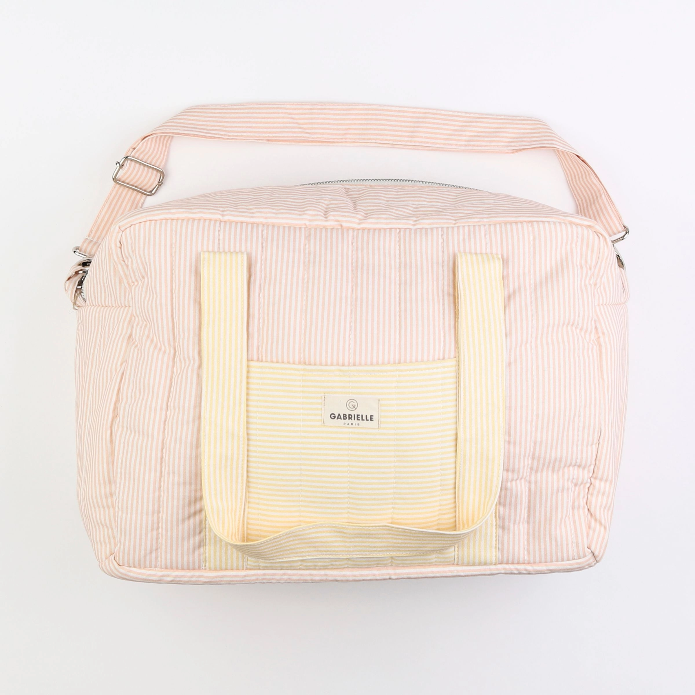 GABRIELLE PARIS - sac à langer pink & lemon - 40x31x16 cm