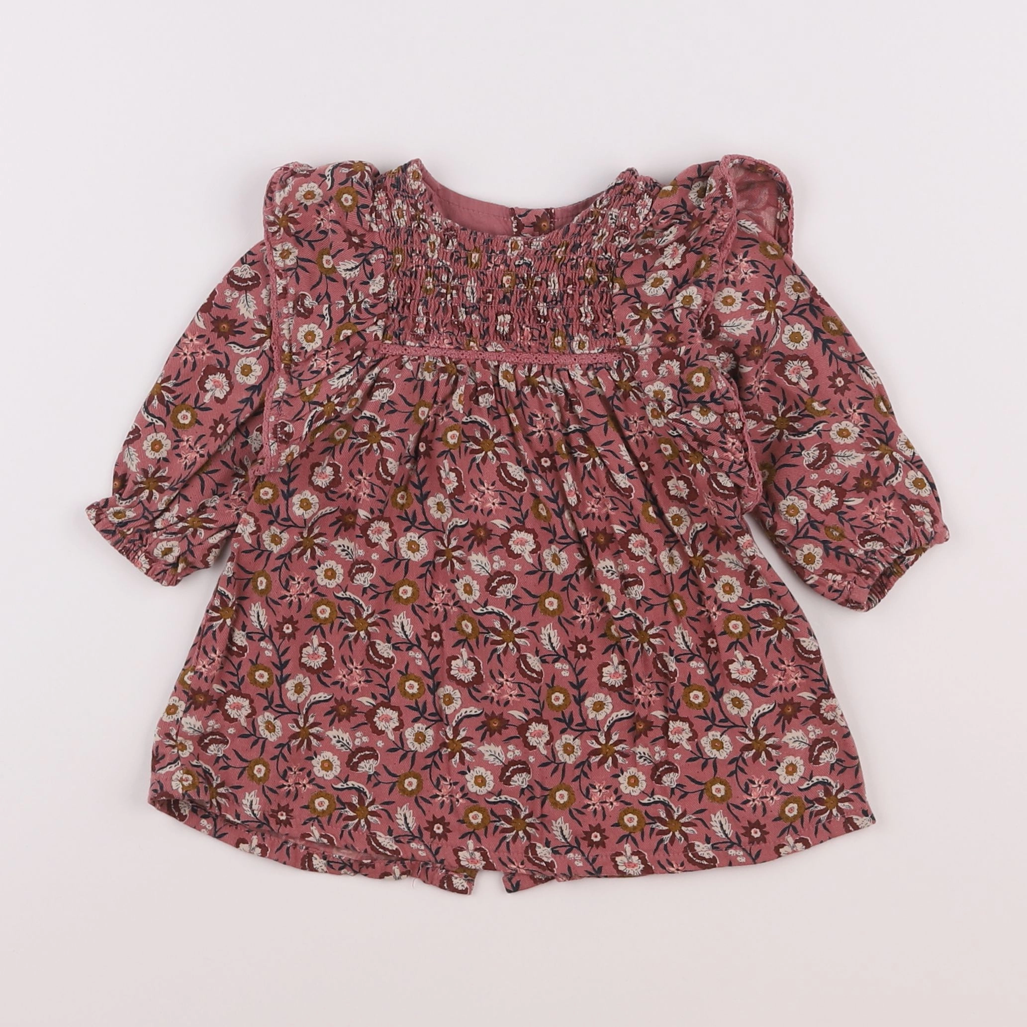 Vertbaudet - robe multicolore - 6 mois
