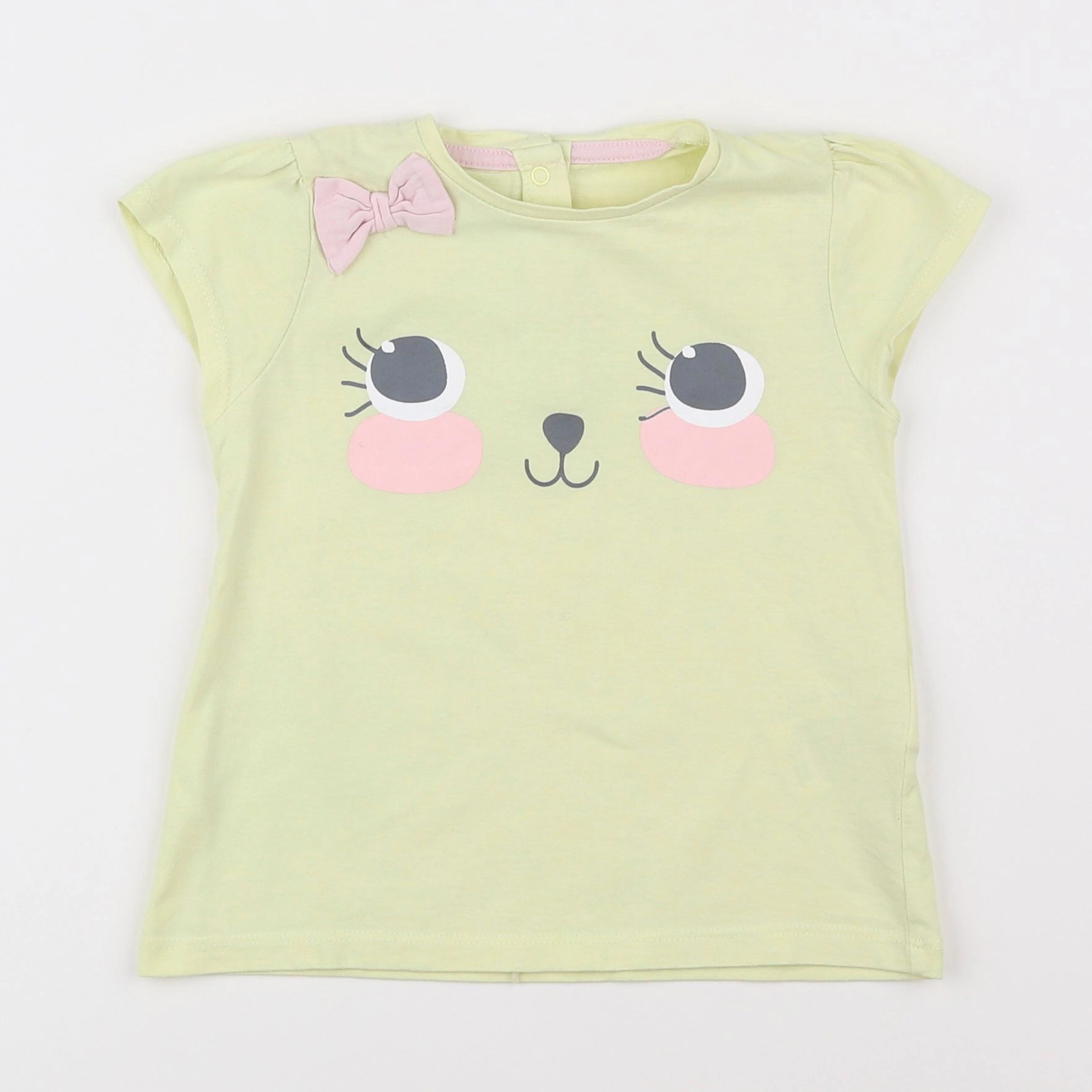 Vertbaudet - tee-shirt jaune - 2 ans