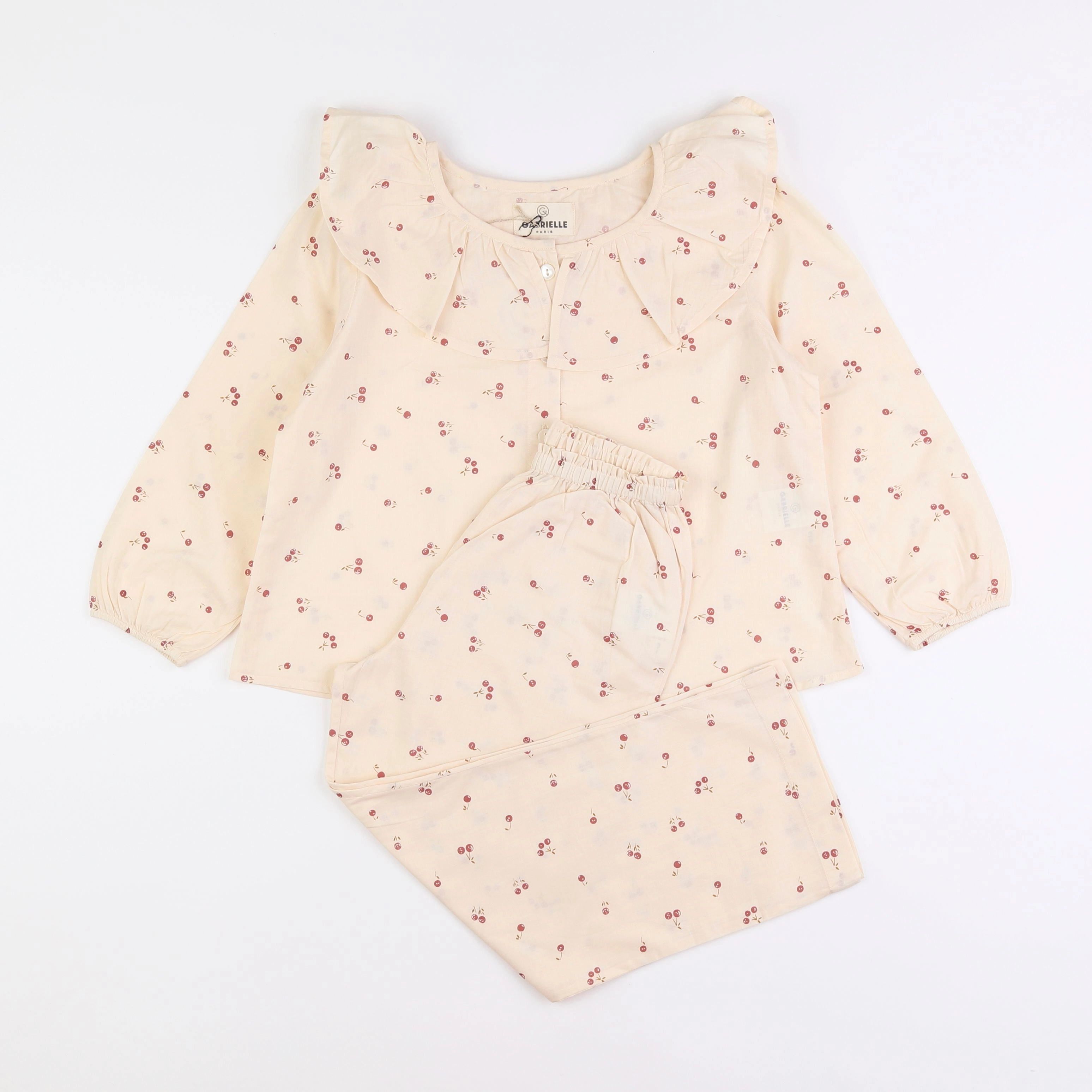 GABRIELLE PARIS - pyjama coton blossom dragée - 8 ans