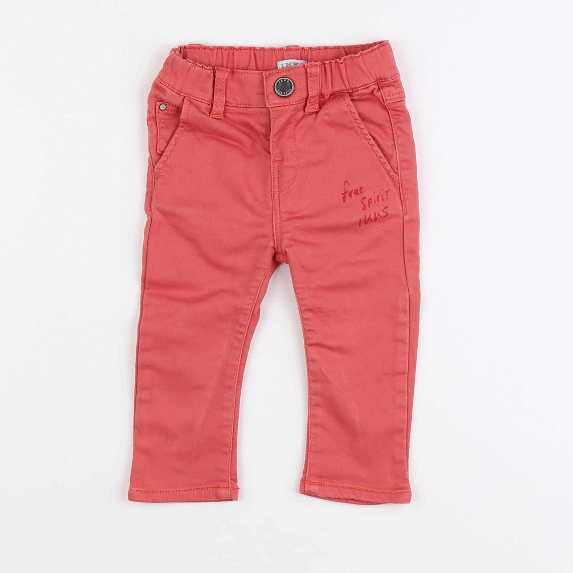 IKKS - pantalon rouge - 12 mois