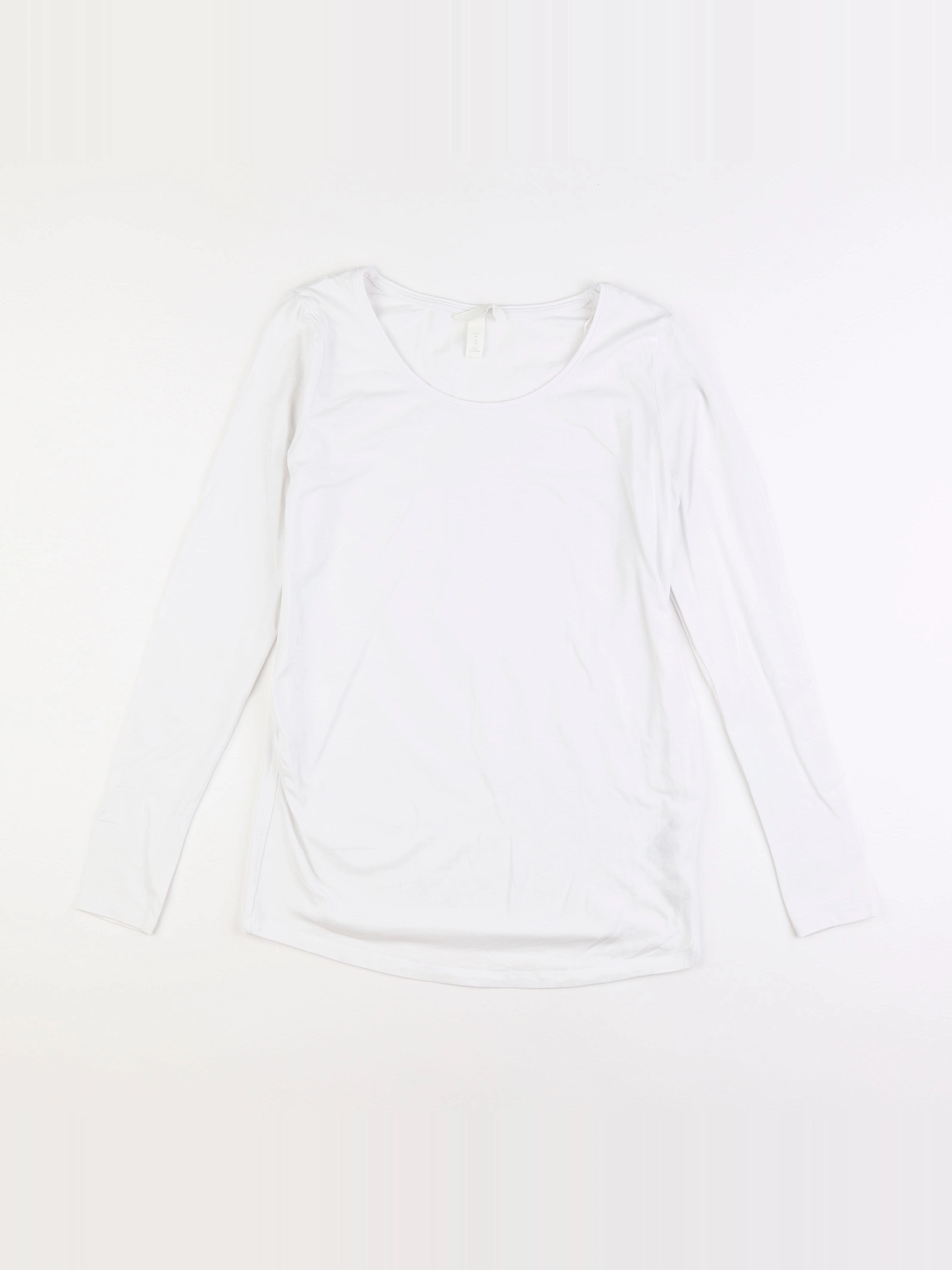 H&M - tee-shirt grossesse blanc - 40 à 42