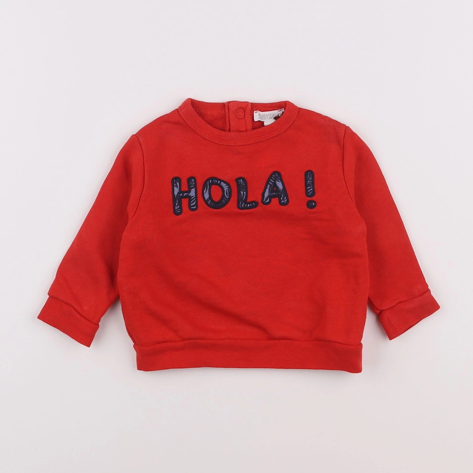 Storytelling - sweat rouge - 6 mois