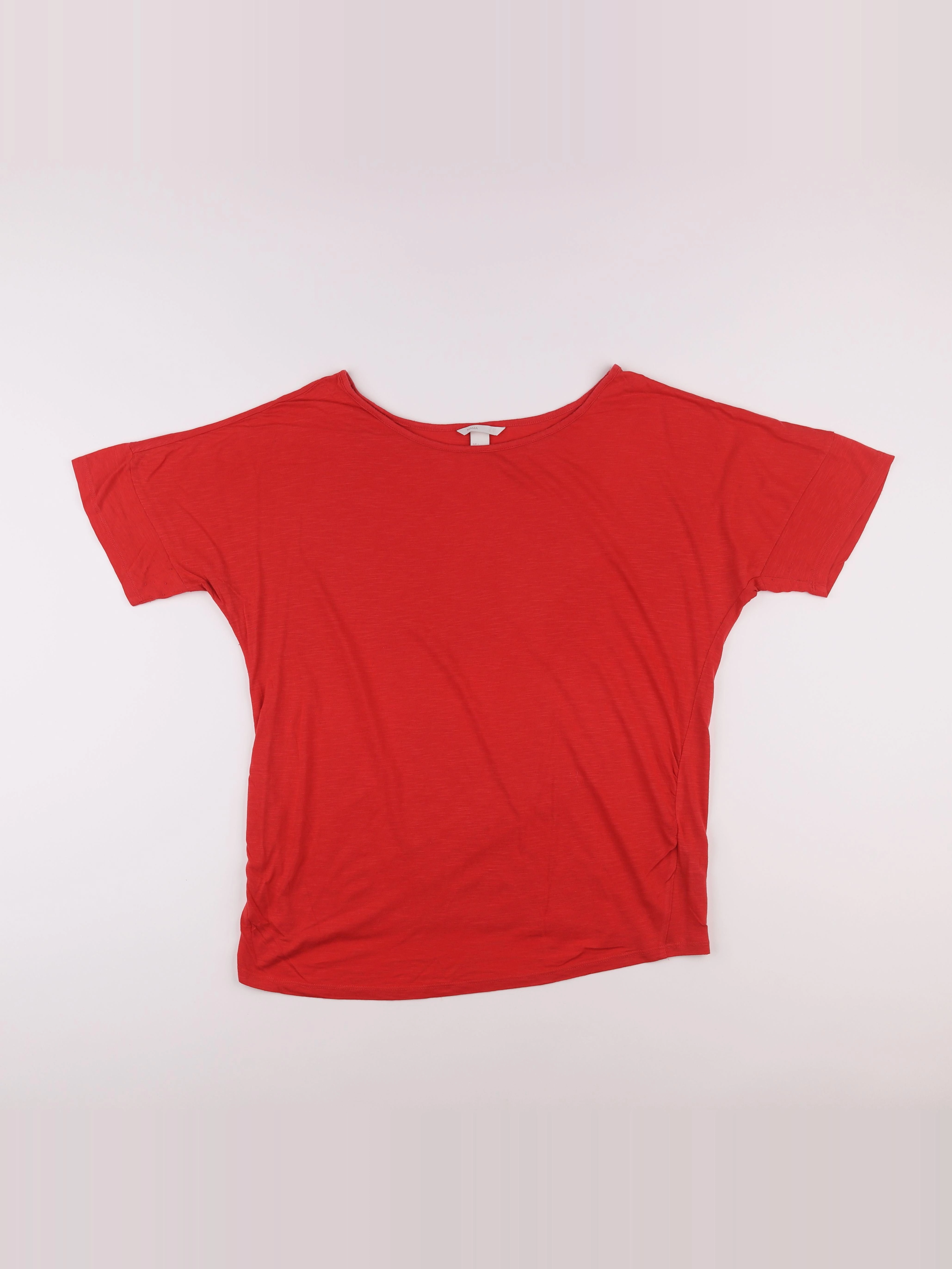 H&M - tee-shirt grossesse rouge - 38 à 40