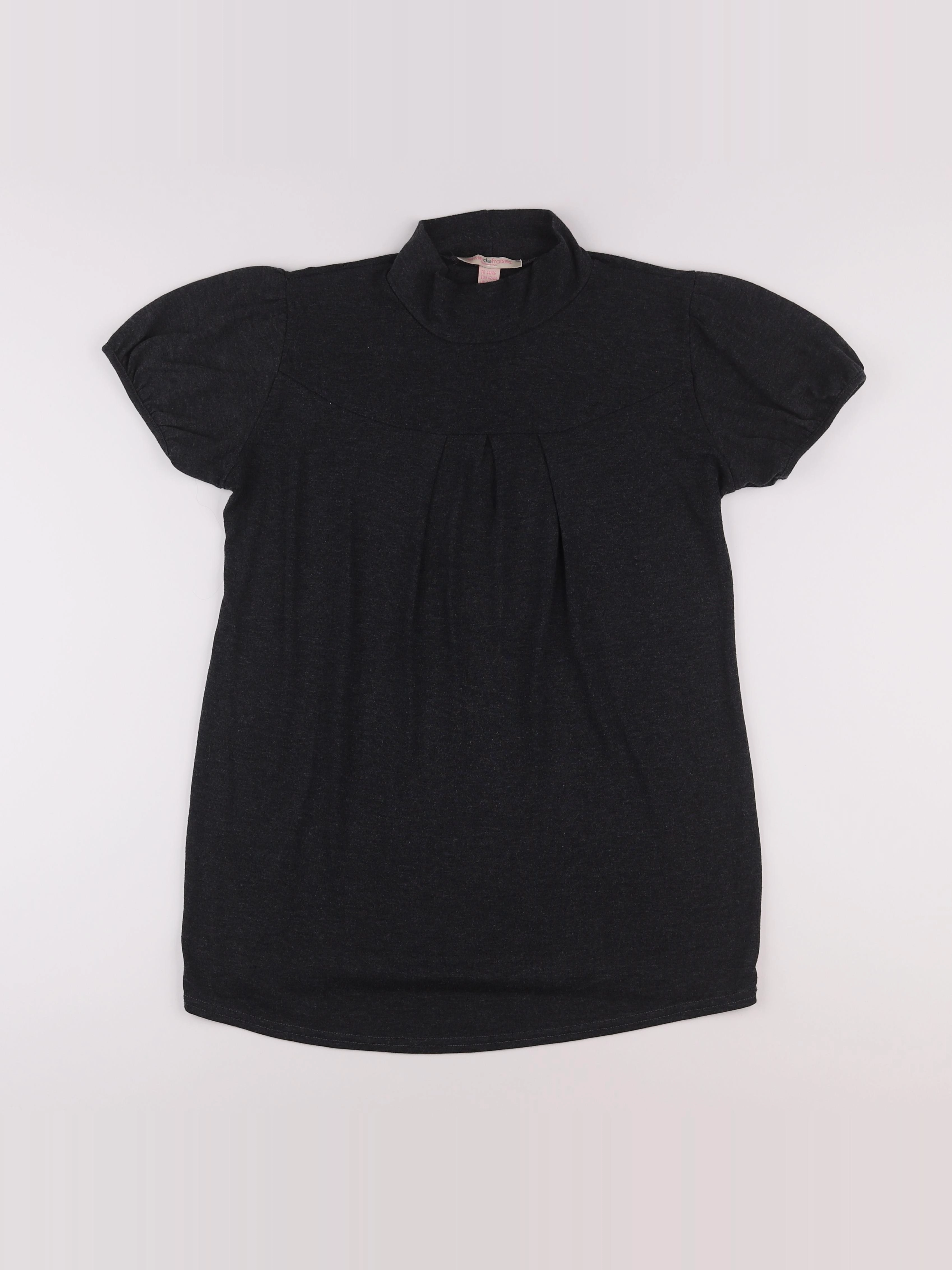 Envie de fraise - tee-shirt grossesse gris - 44 à 46