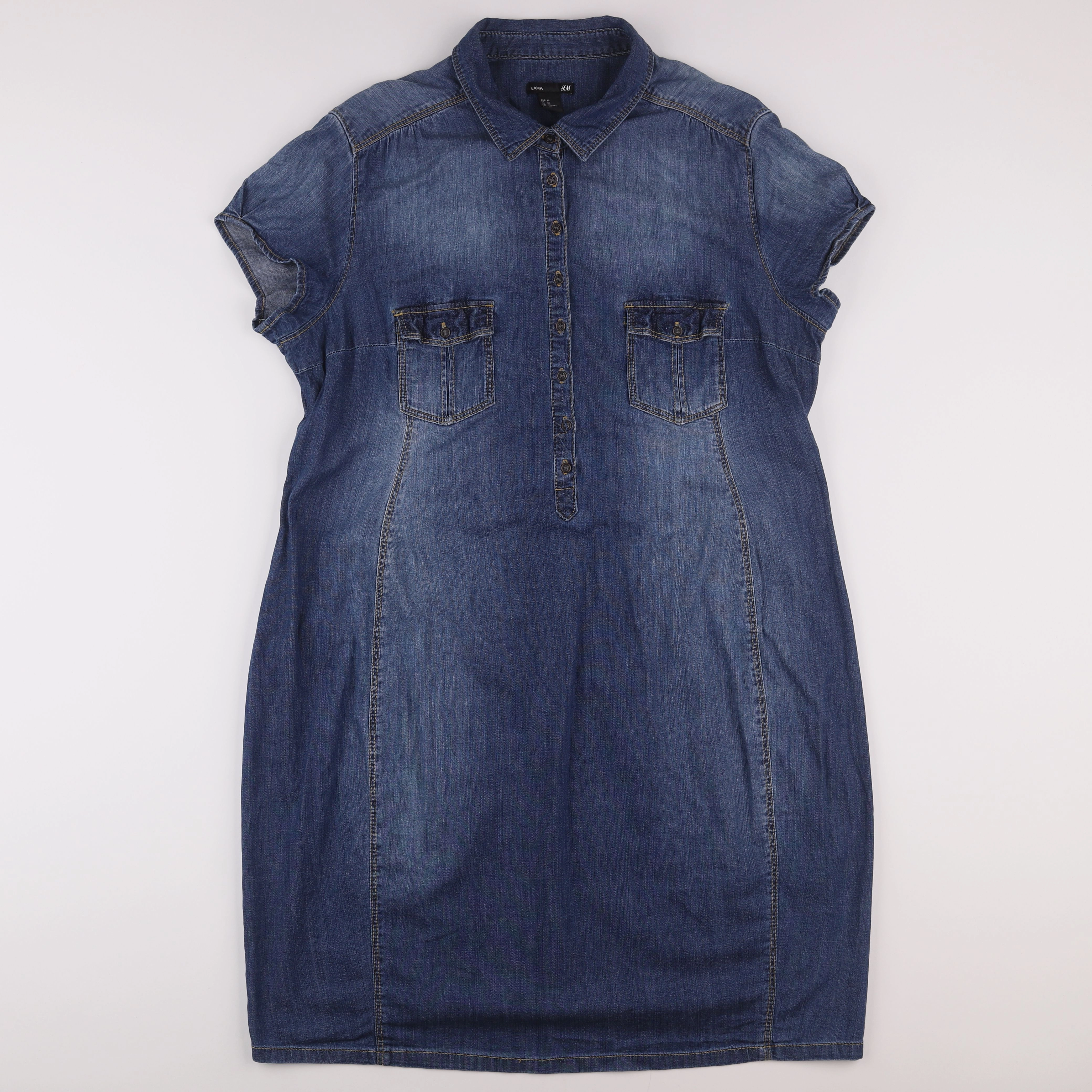 H&M - robe grossesse bleu - 42 à 44