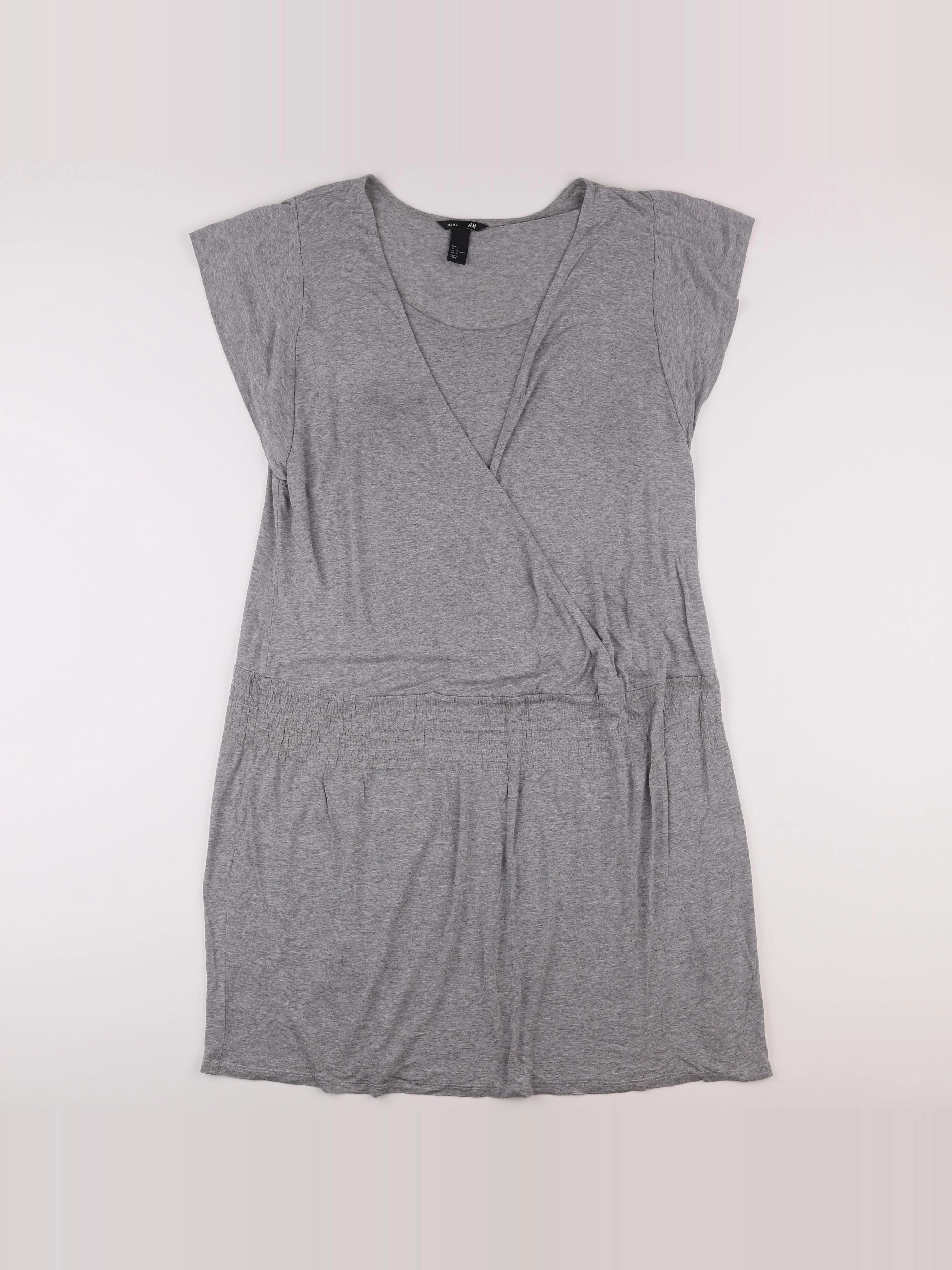 H&M - robe grossesse gris - 40 à 42