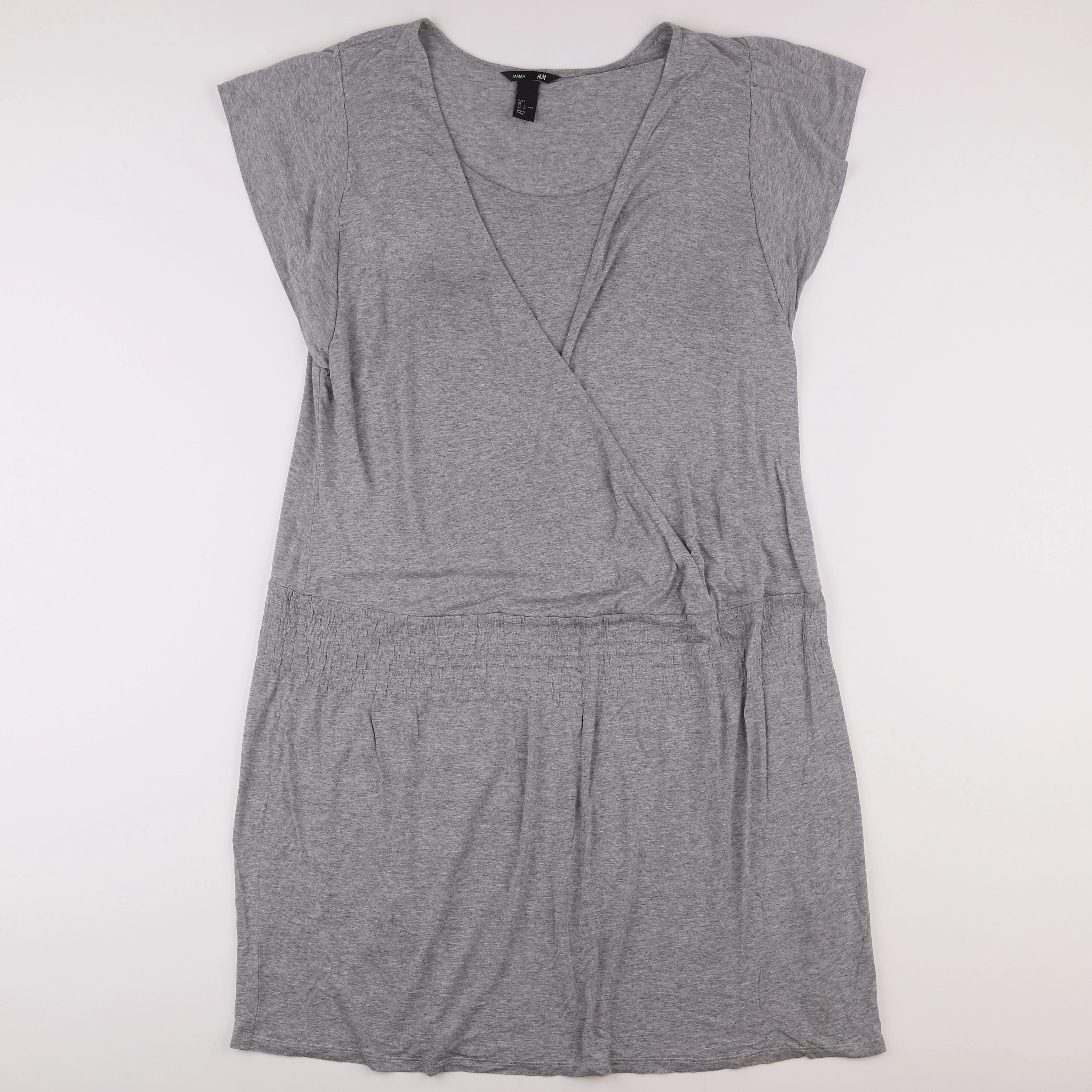 H&M - robe grossesse gris - 40 à 42