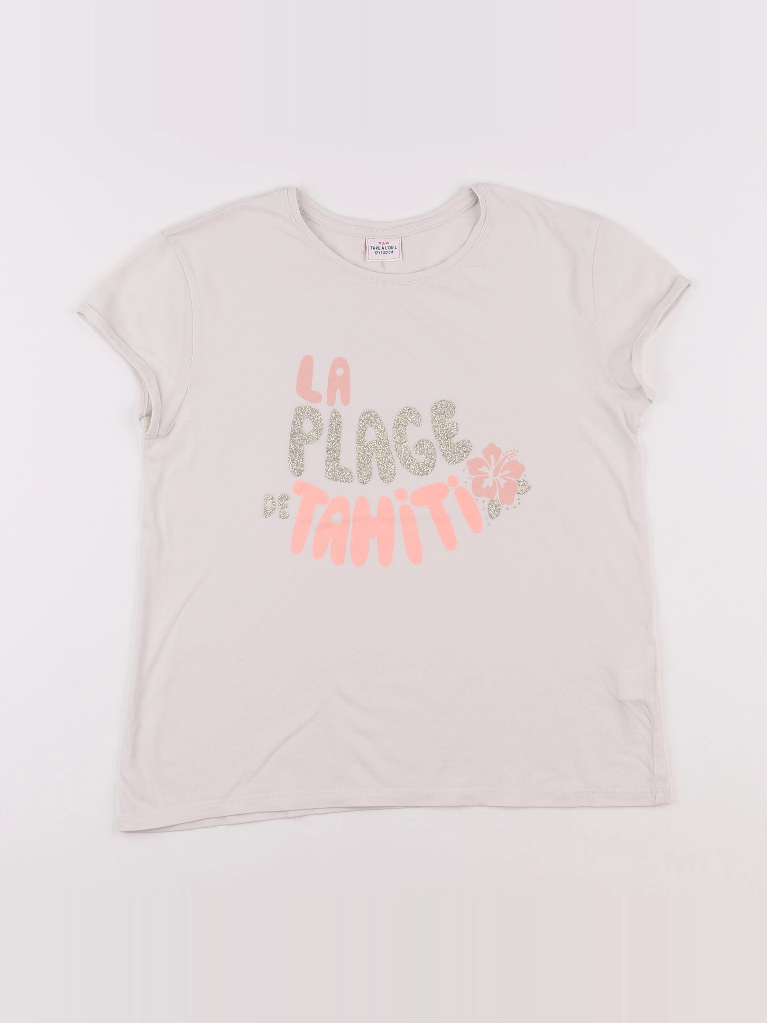 Tape à l'oeil - tee-shirt blanc - 12 ans