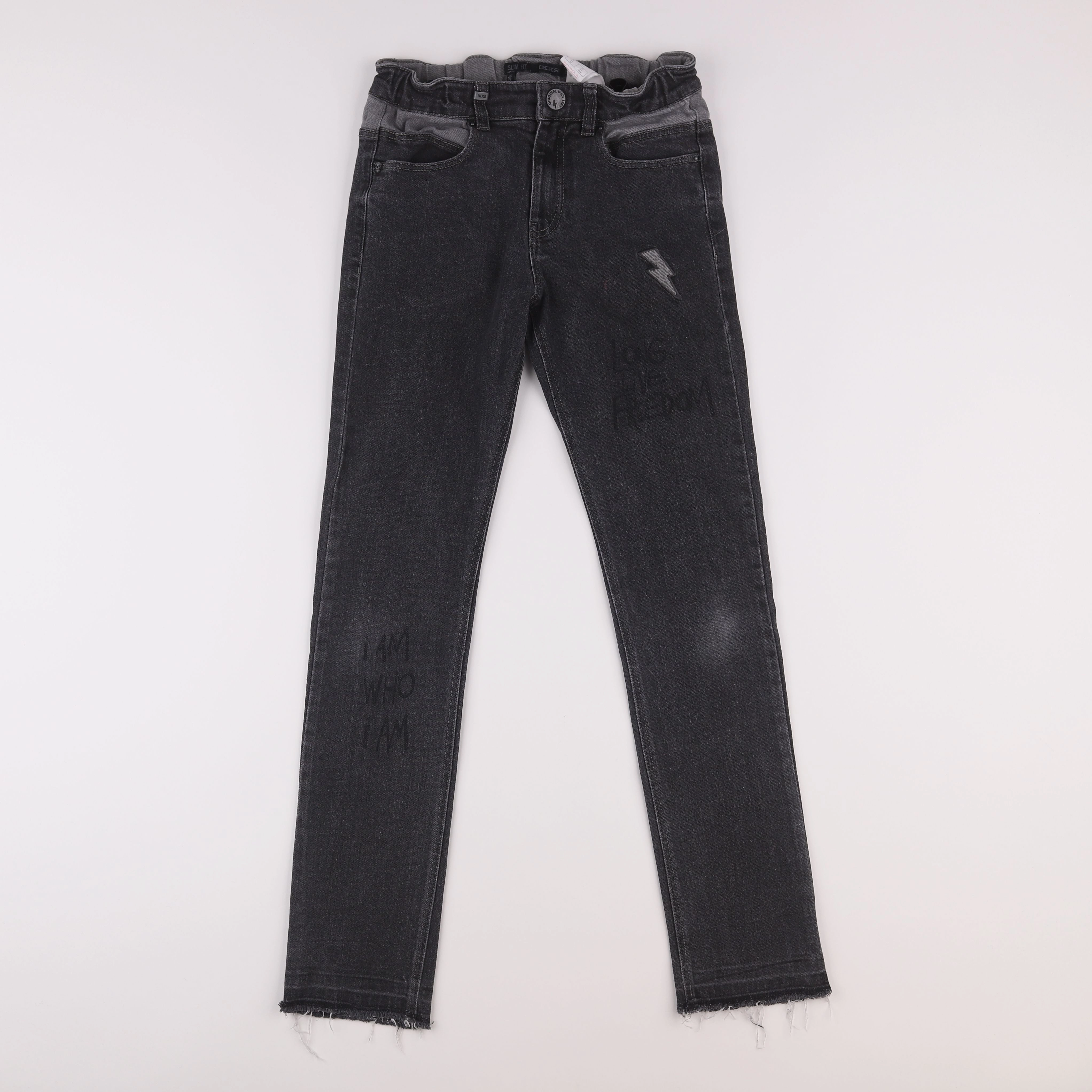 IKKS - jean noir - 12 ans