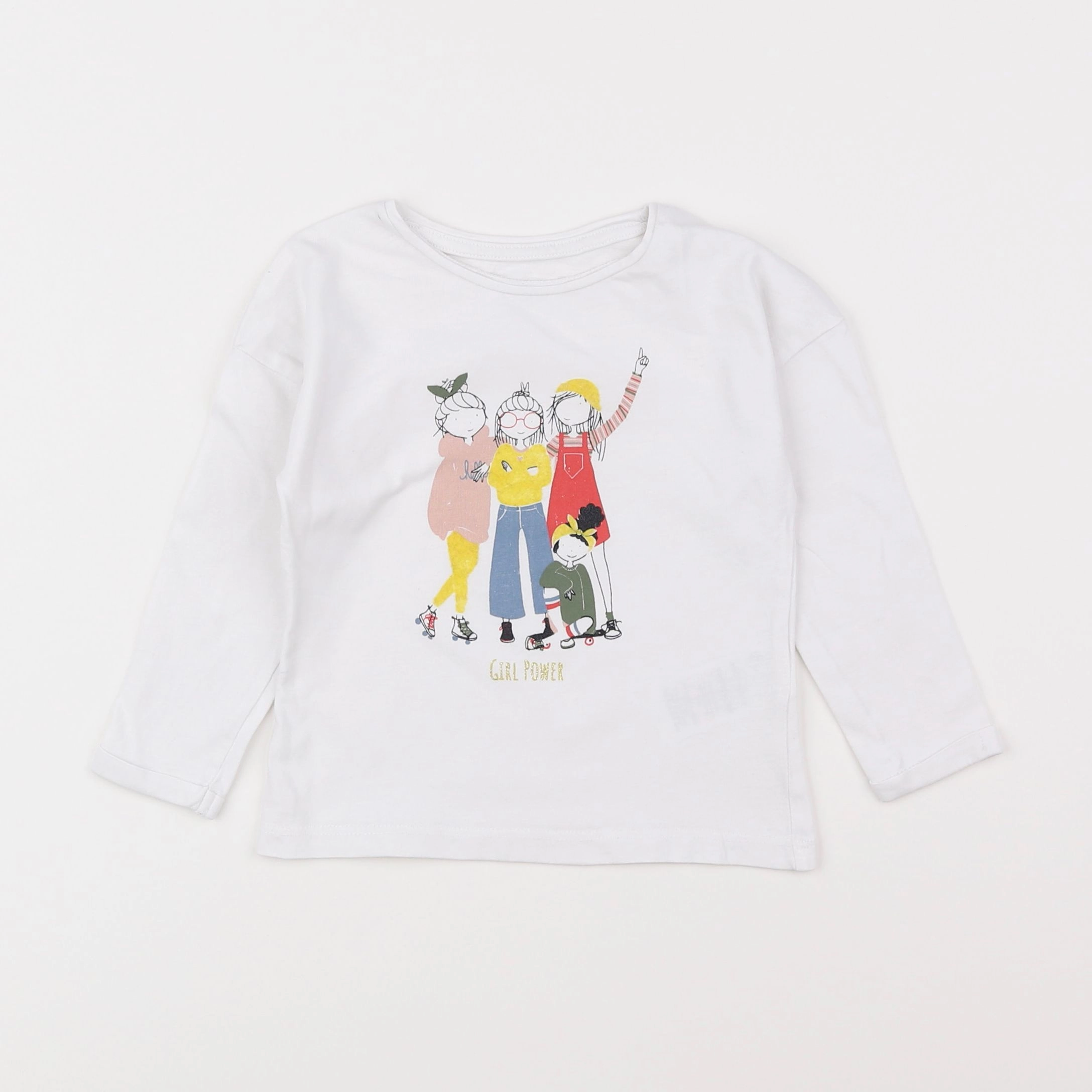 Vertbaudet - tee-shirt multicolore - 2 ans
