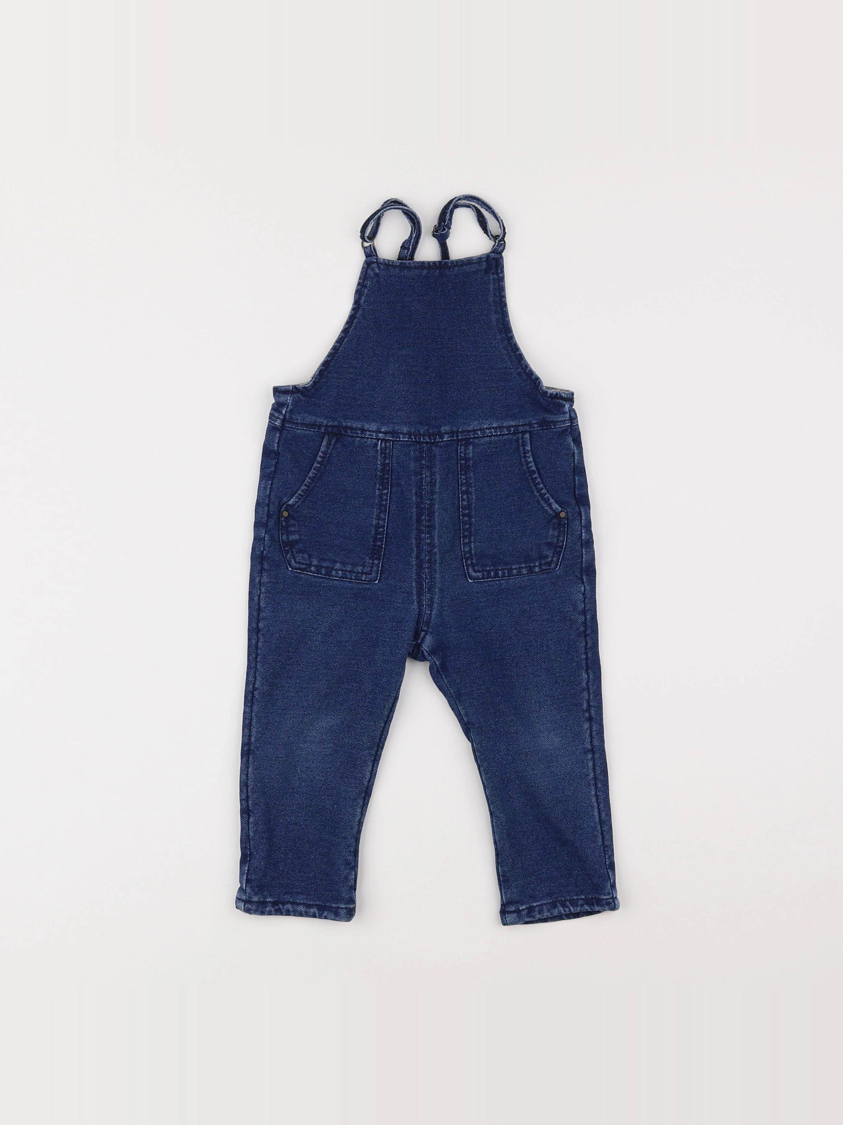 Zara - salopette bleu - 9/12 mois