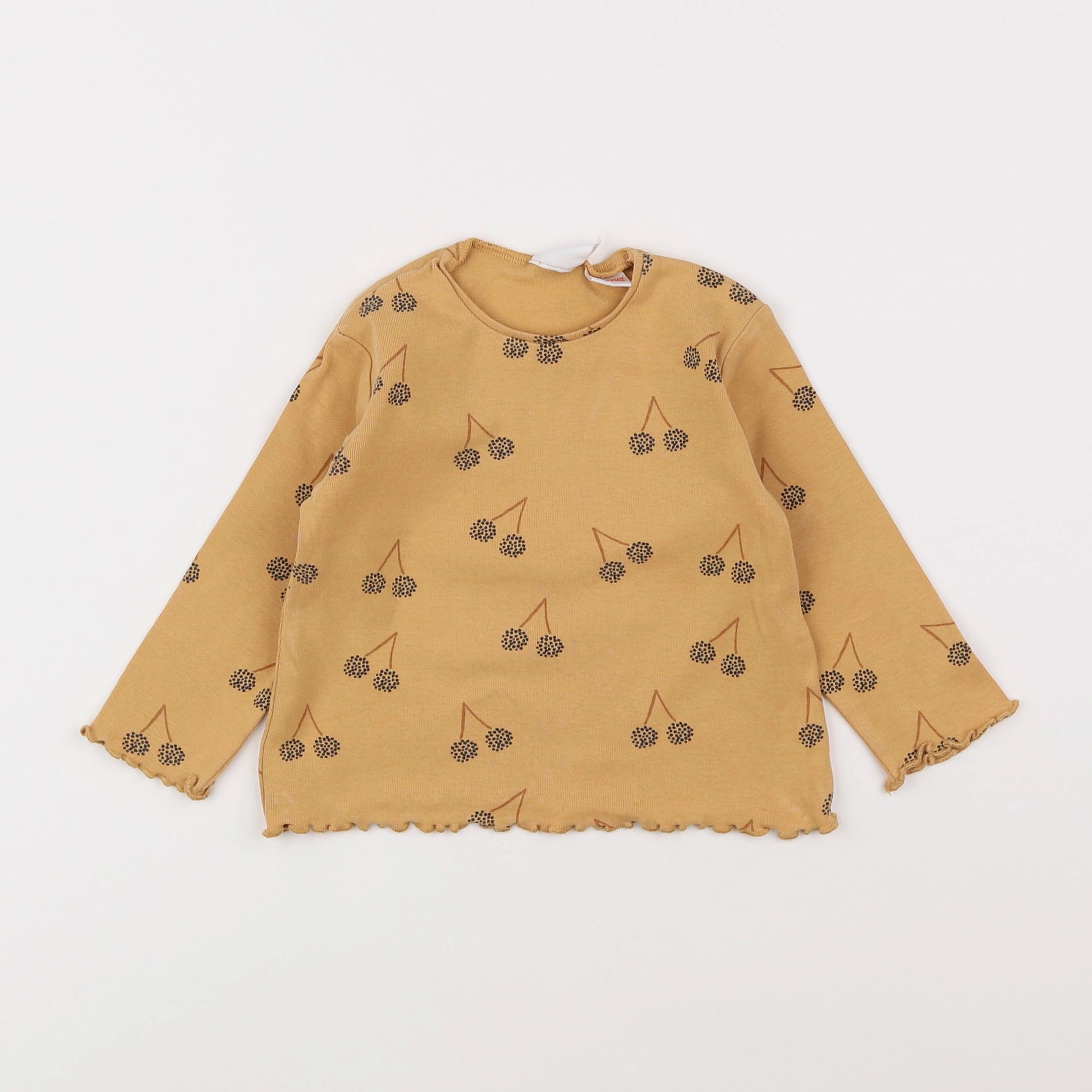 Zara - tee-shirt jaune - 6/9 mois