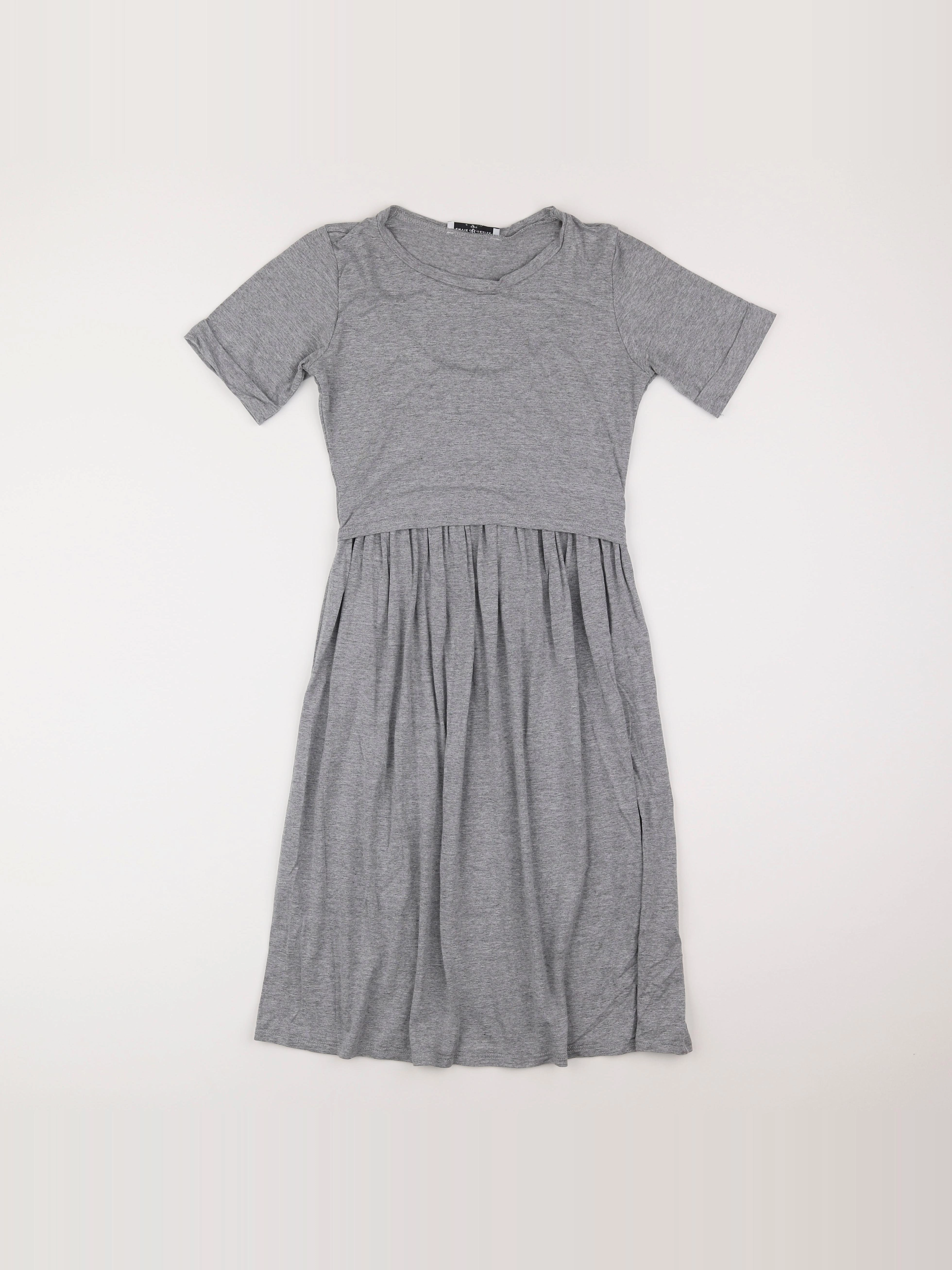 Envie de fraise - robe grossesse gris - 34 à 36