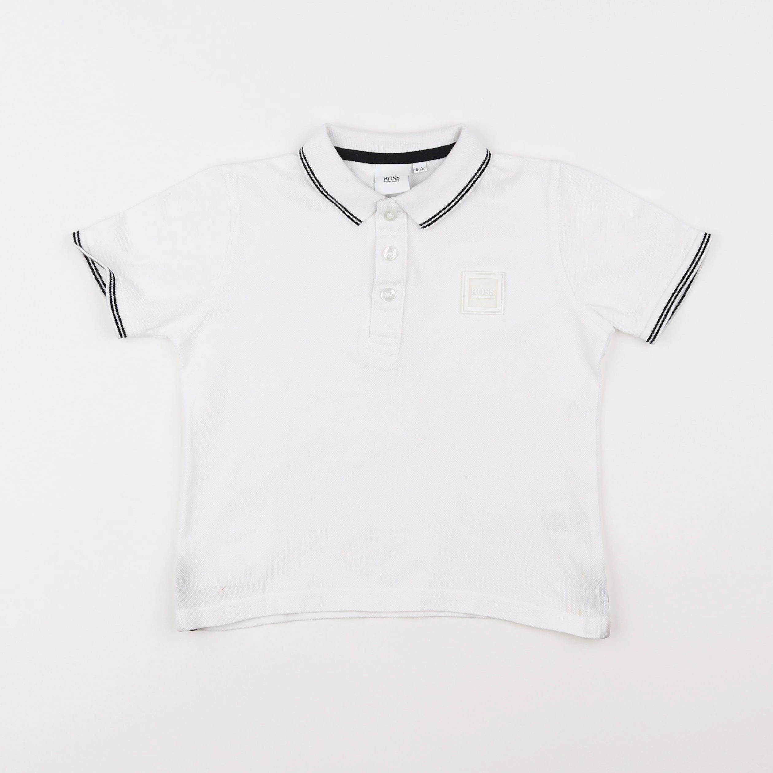 Hugo Boss - polo blanc - 4 ans