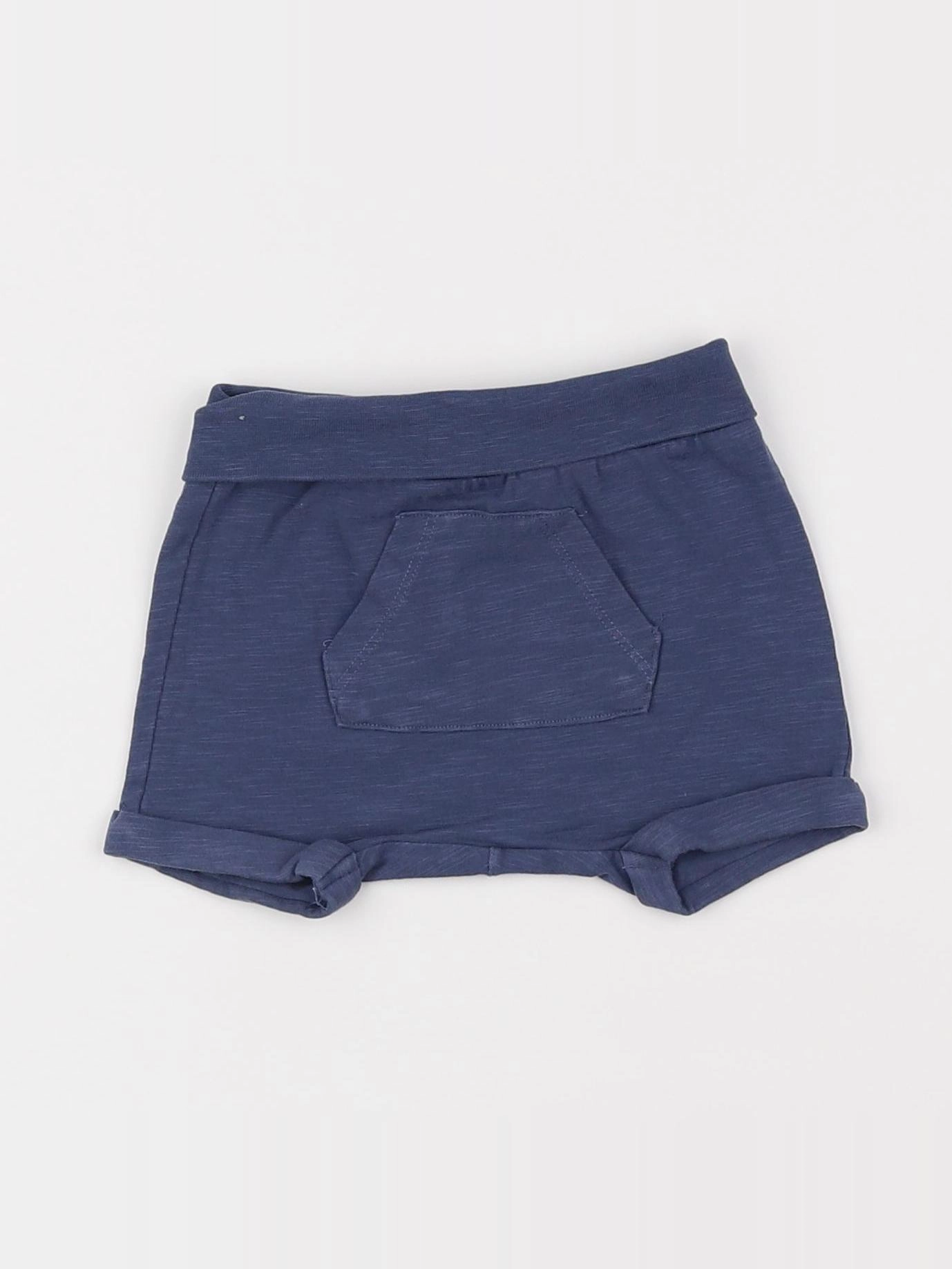 H&M - short bleu - 3 mois
