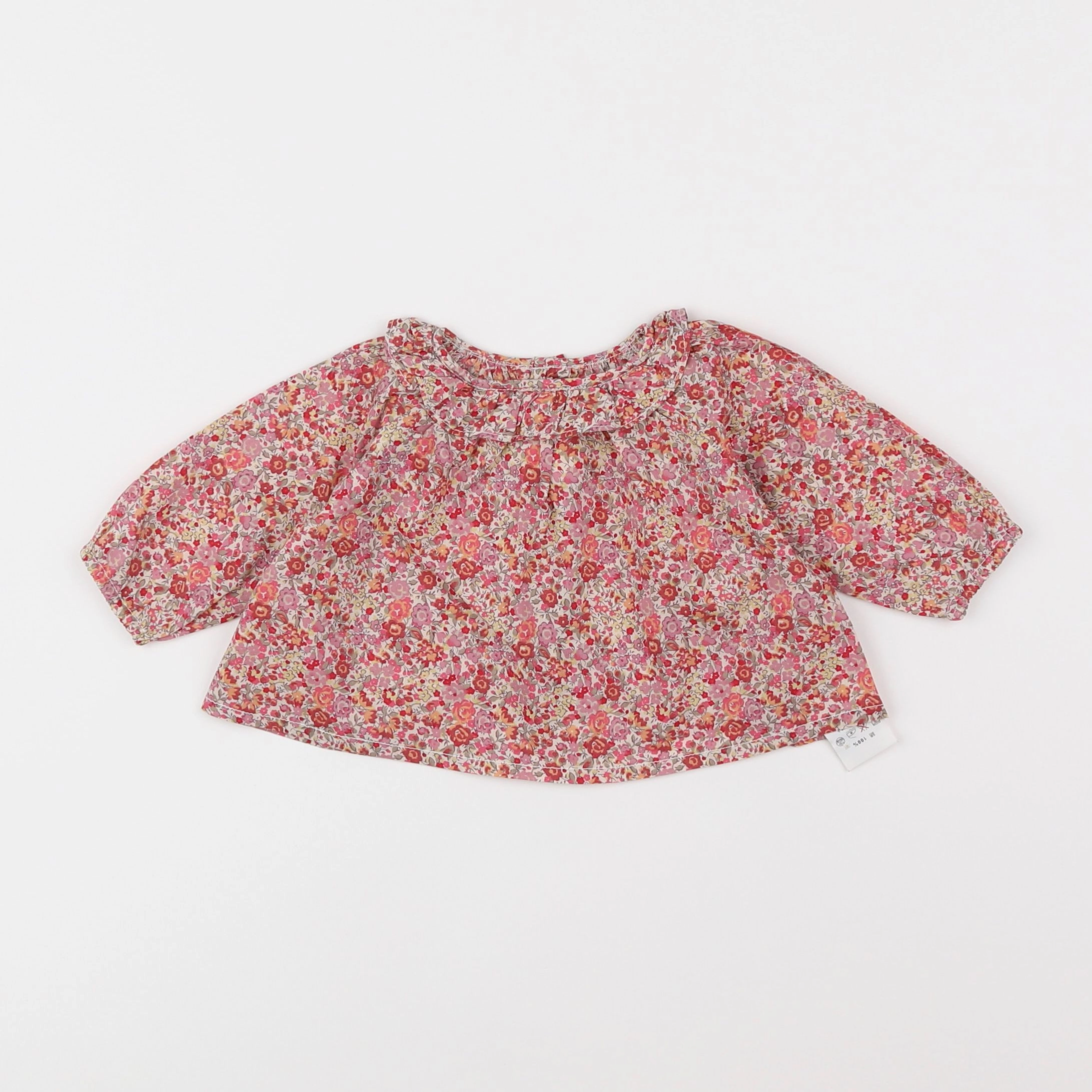 Bonton - blouse rose - 3 mois