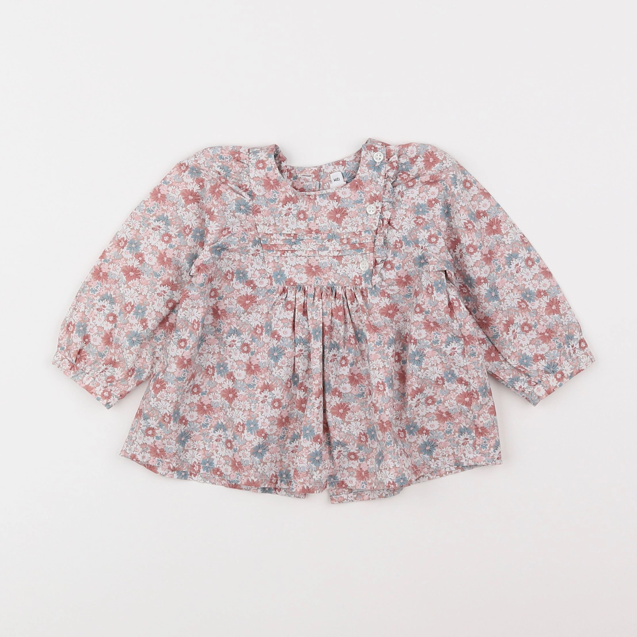 Bonton - blouse rose - 12 mois