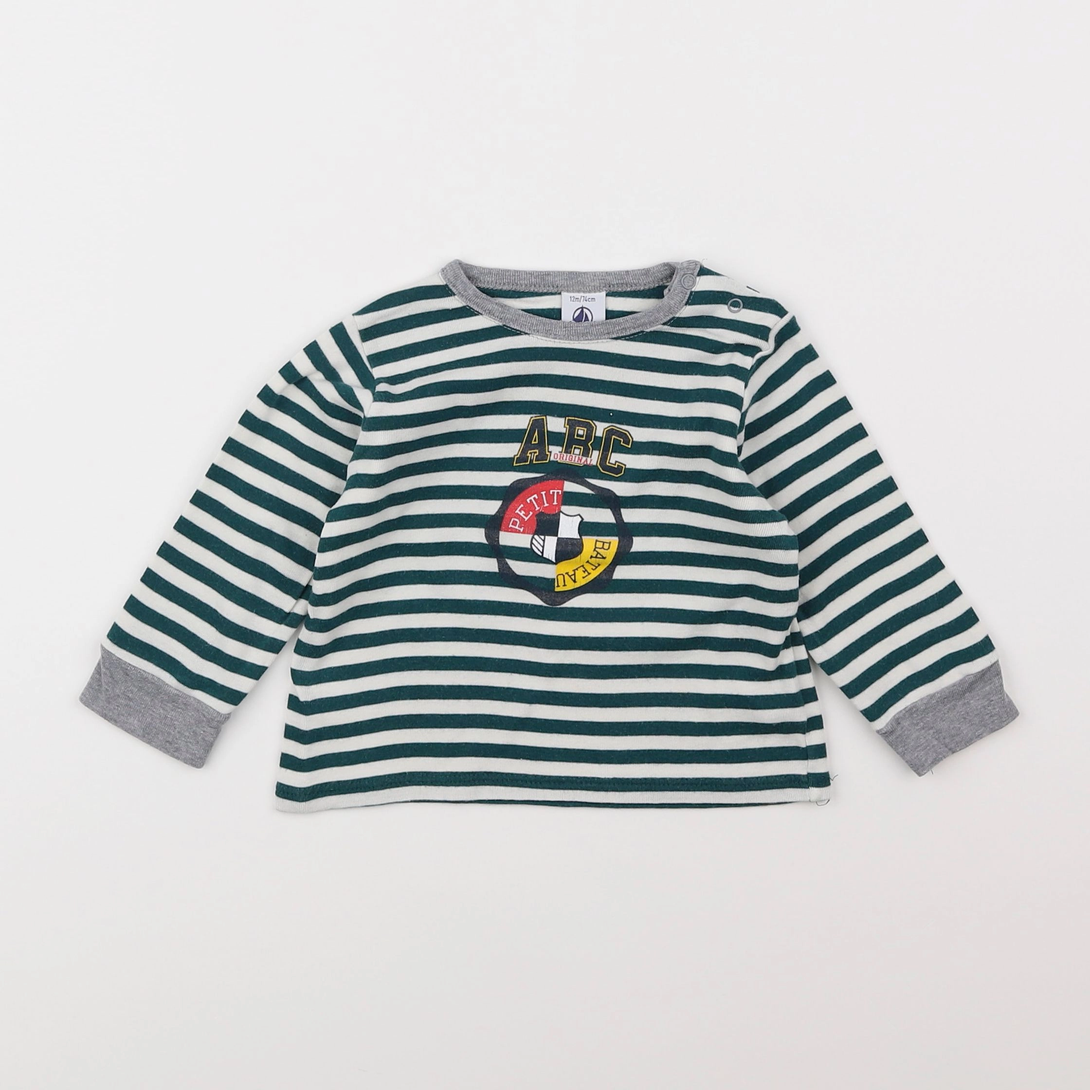 Petit Bateau - tee-shirt multicolore - 12 mois