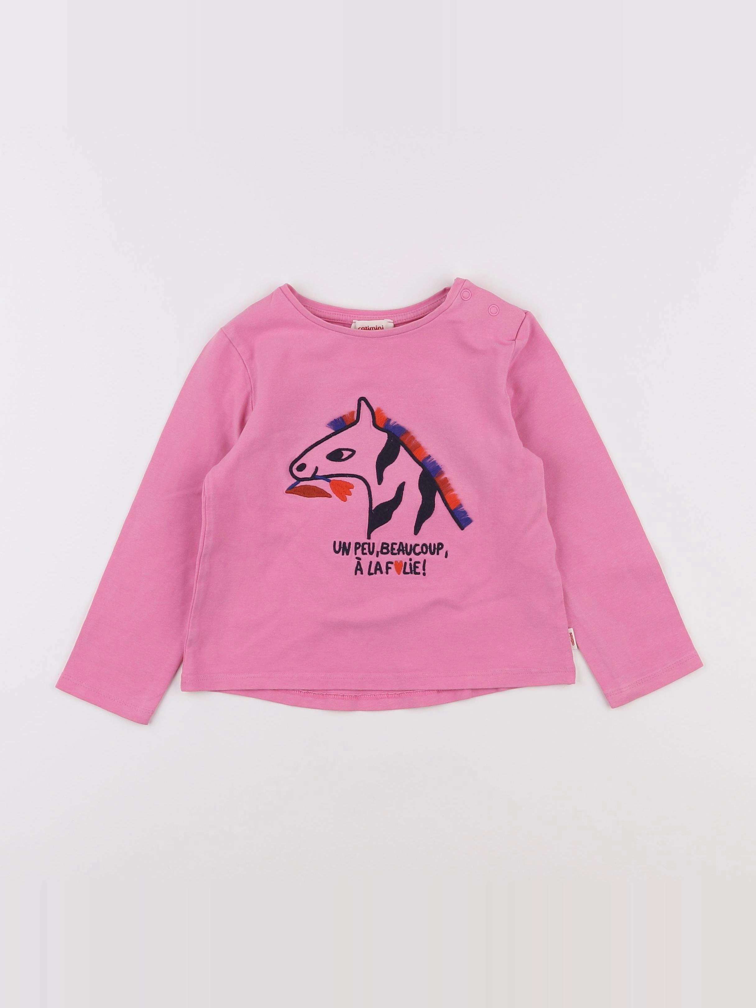 Catimini - tee-shirt rose - 3 ans