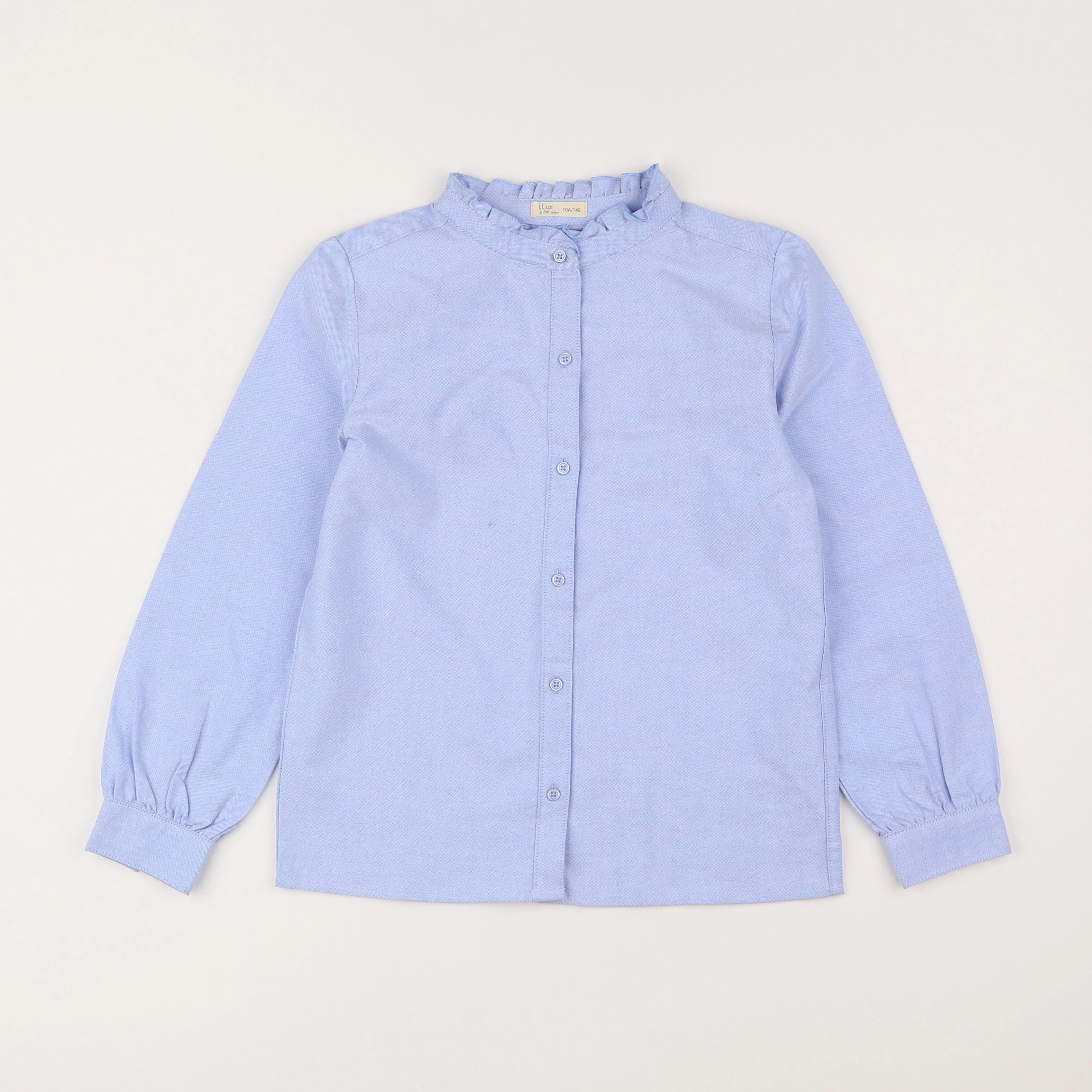 Little Cigogne - blouse bleu - 10 ans