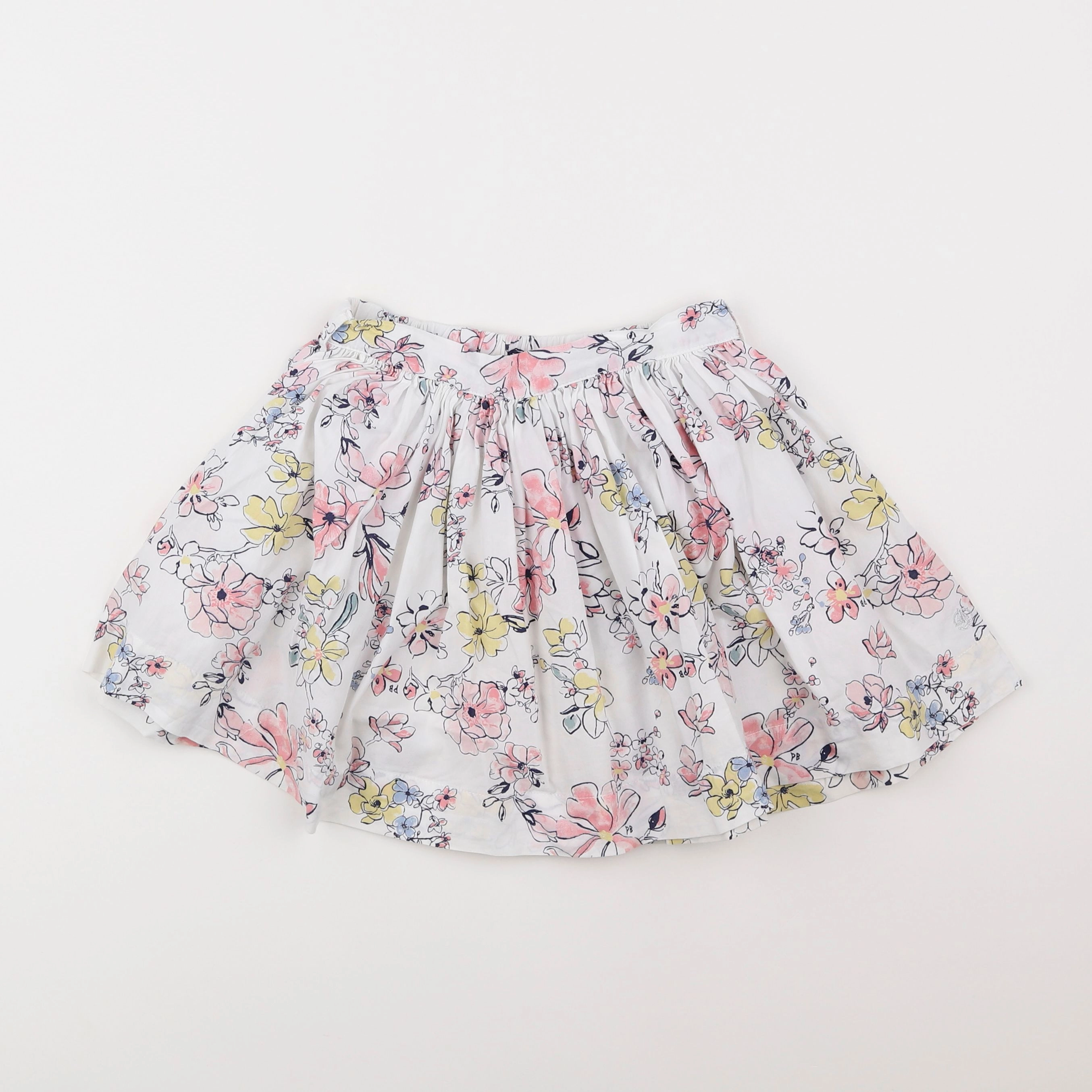 Petit Bateau - jupe blanc - 8 ans