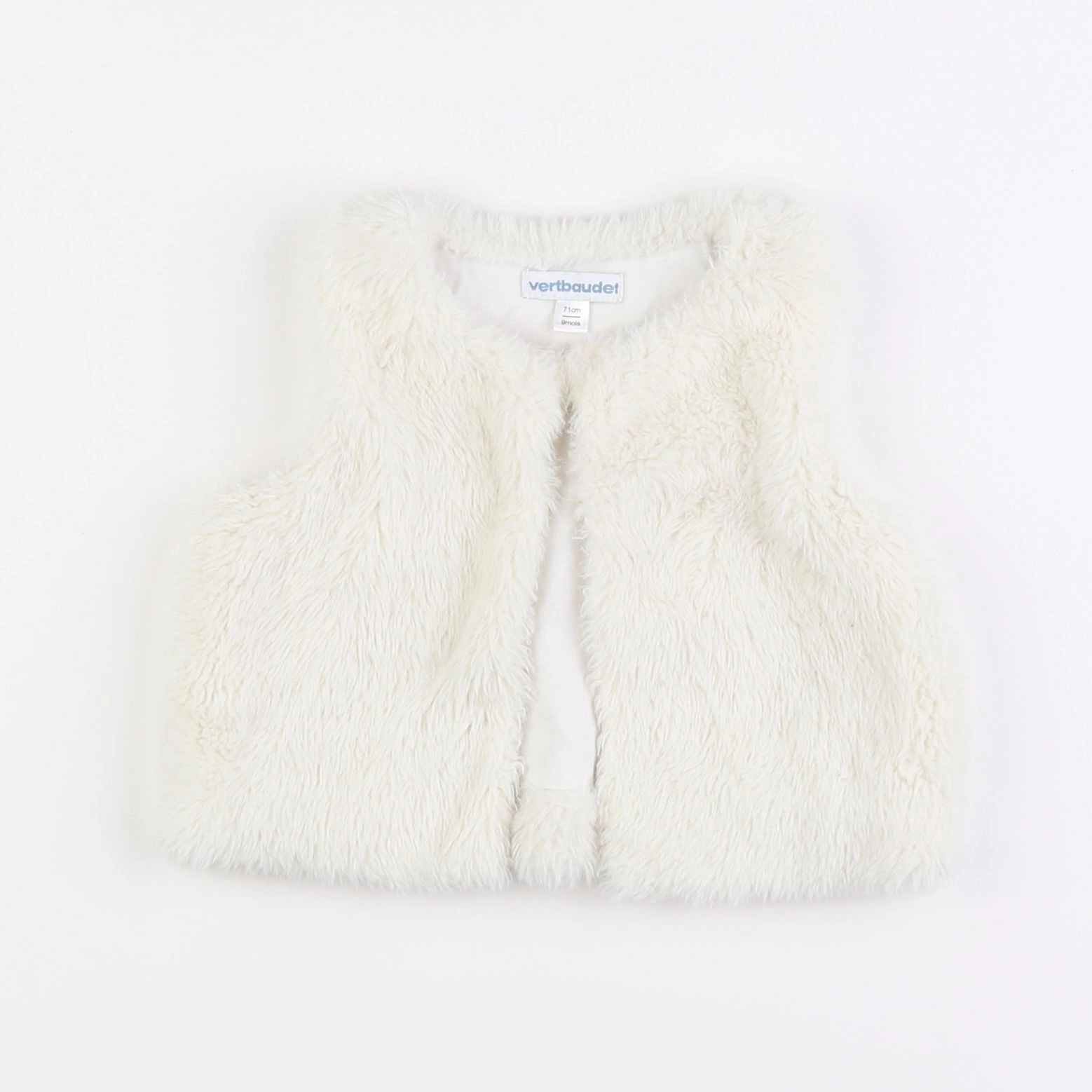 Vertbaudet - gilet beige - 9 mois