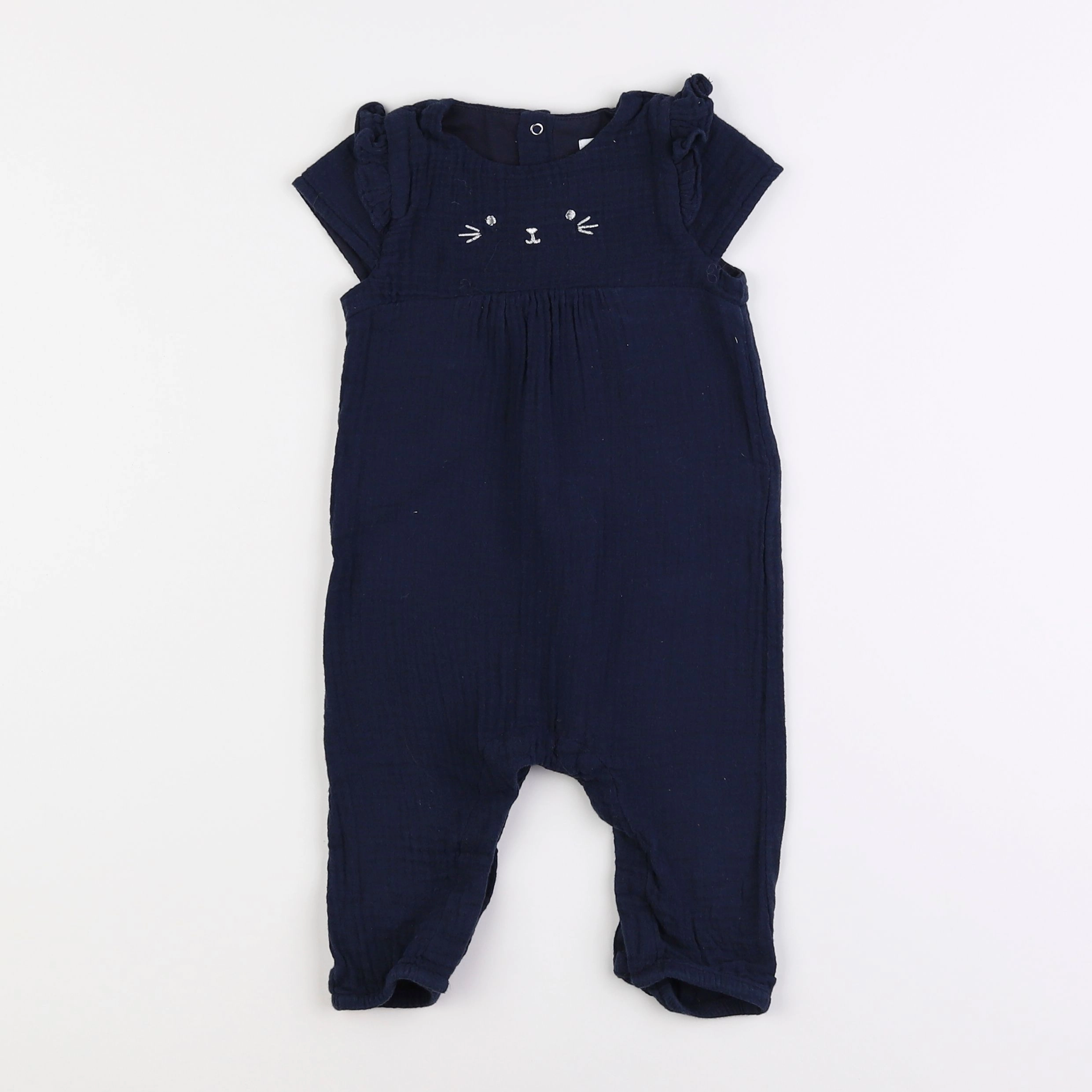 Vertbaudet - combinaison bleu - 12 mois