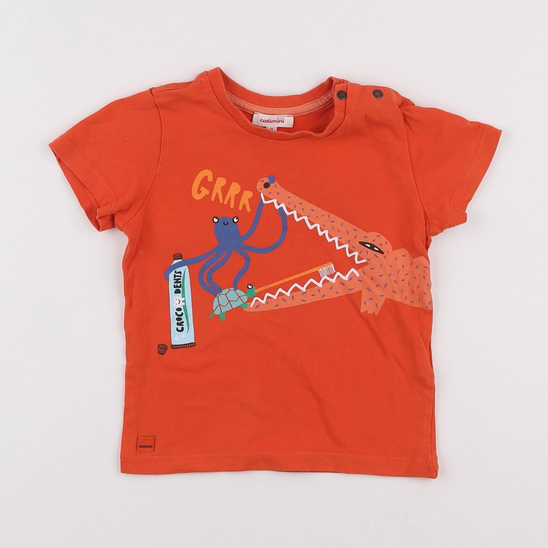 Catimini - tee-shirt orange - 2 ans