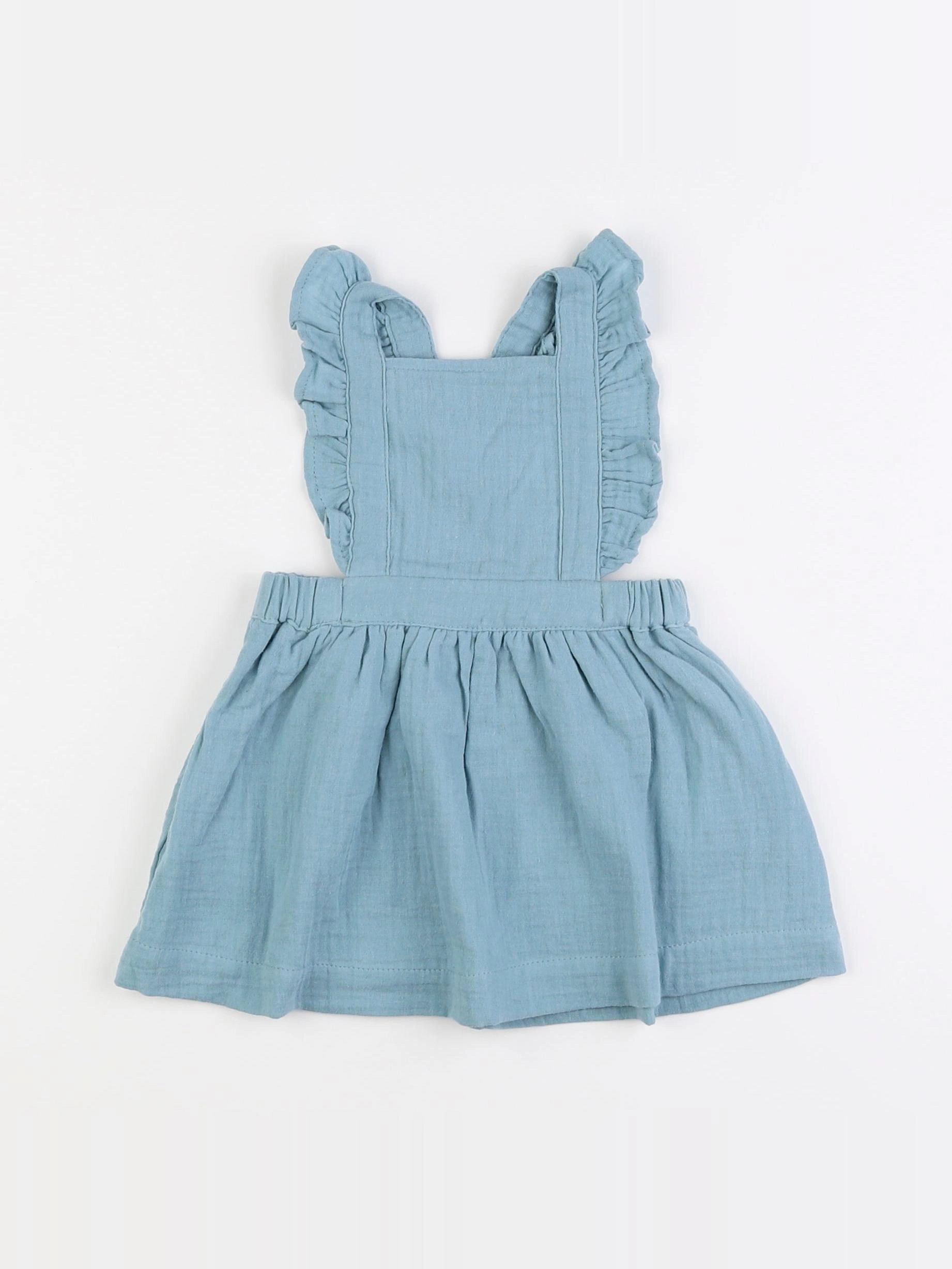 Vertbaudet - robe bleu - 12 mois
