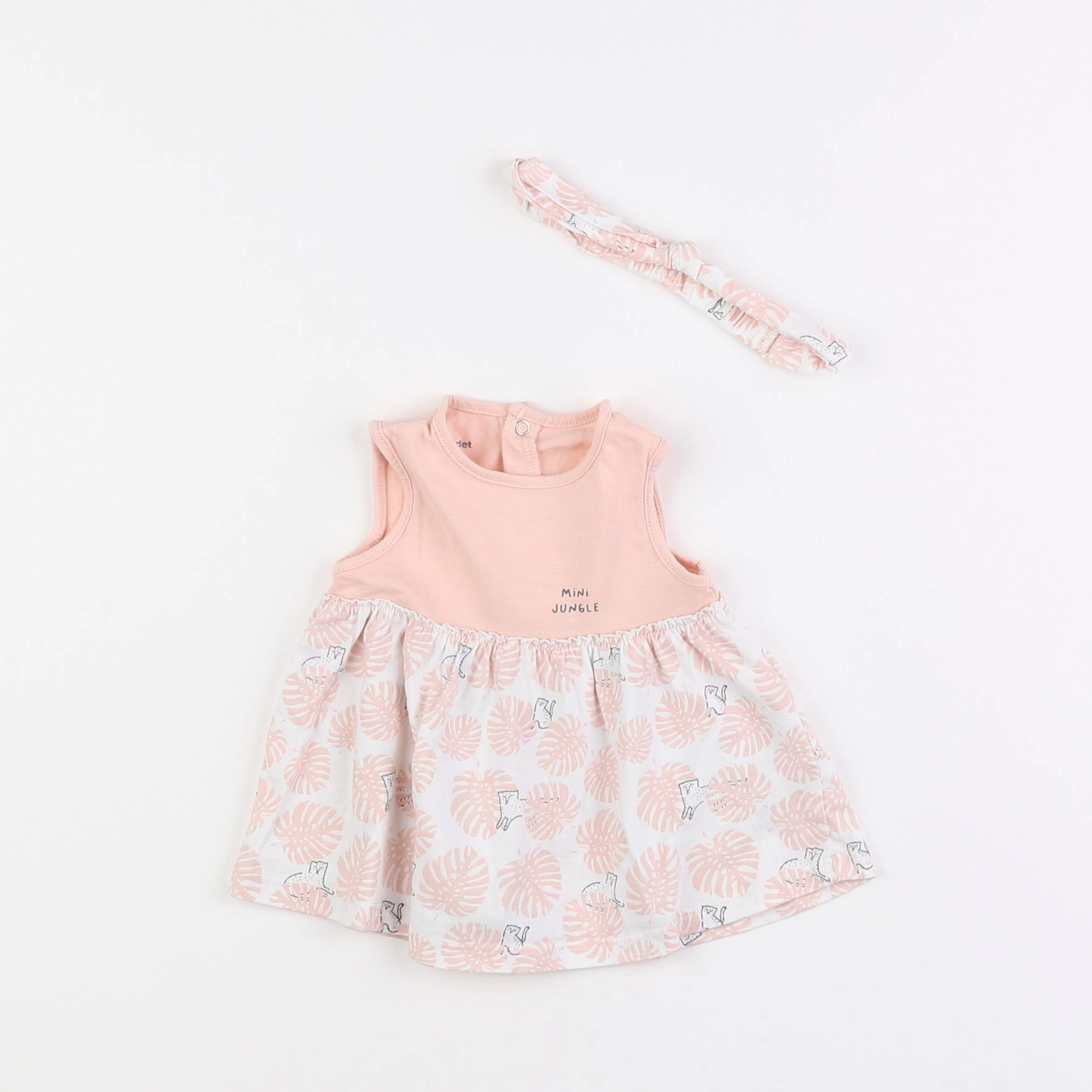 Vertbaudet - robe rose - 1 mois