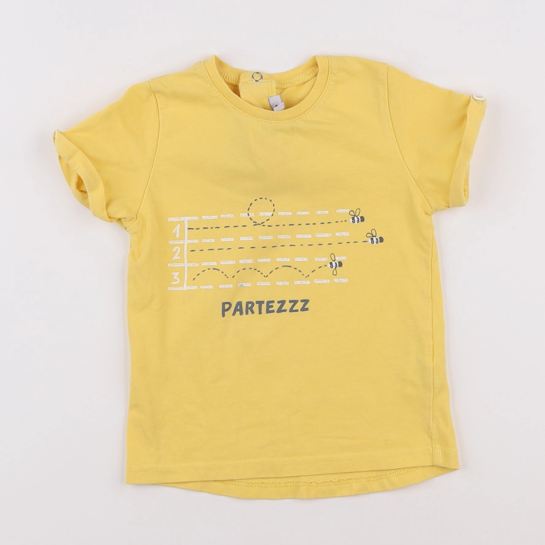 Absorba - tee-shirt jaune - 2 ans