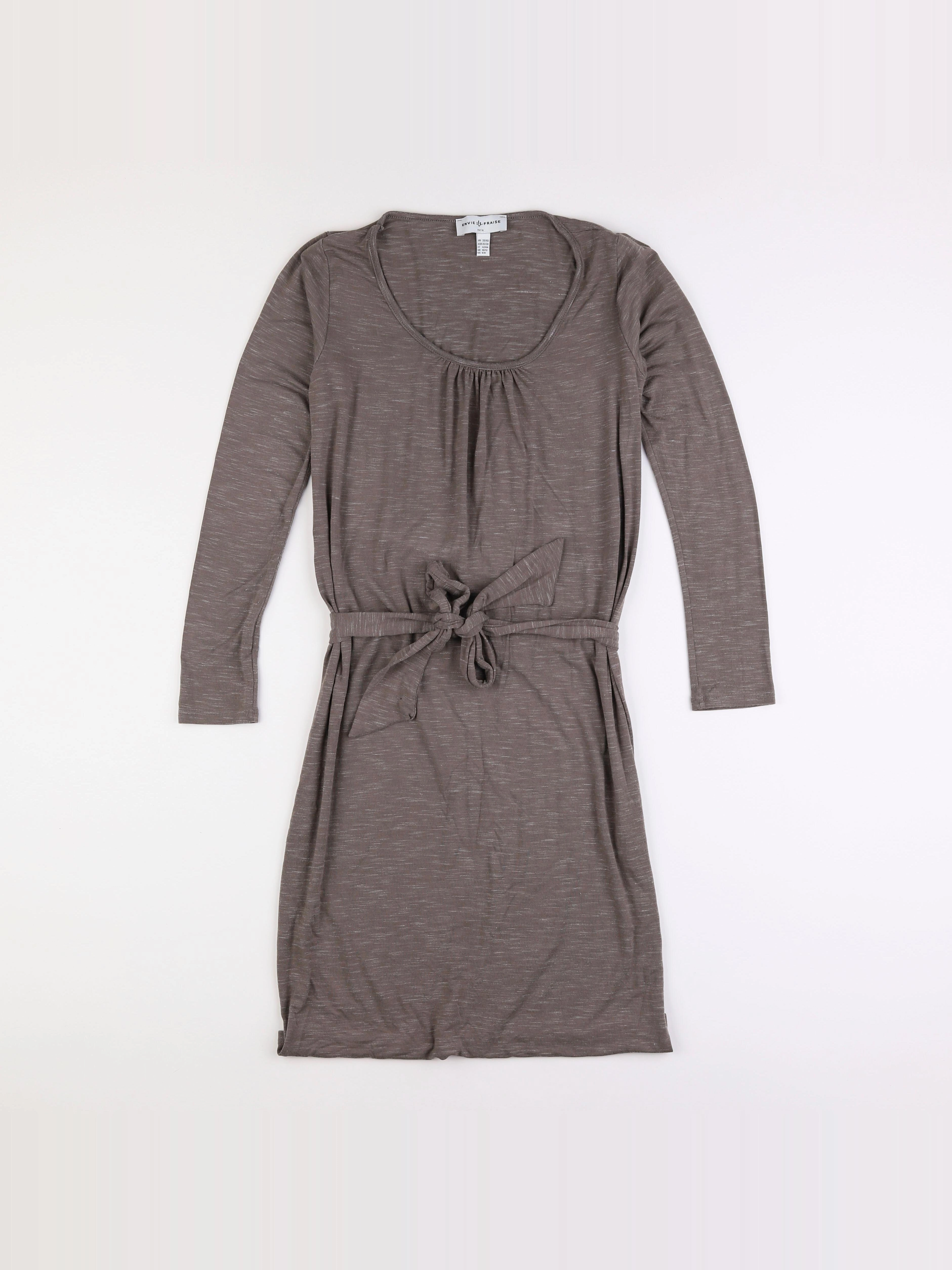 Envie de fraise - robe grossesse marron - 38 à 40