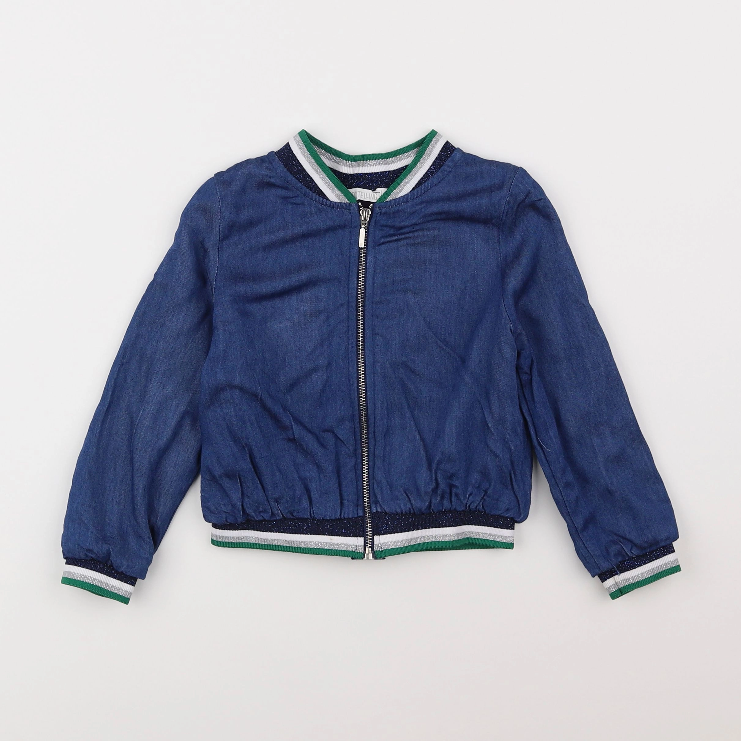 Storytelling - veste bleu, argent - 3 ans