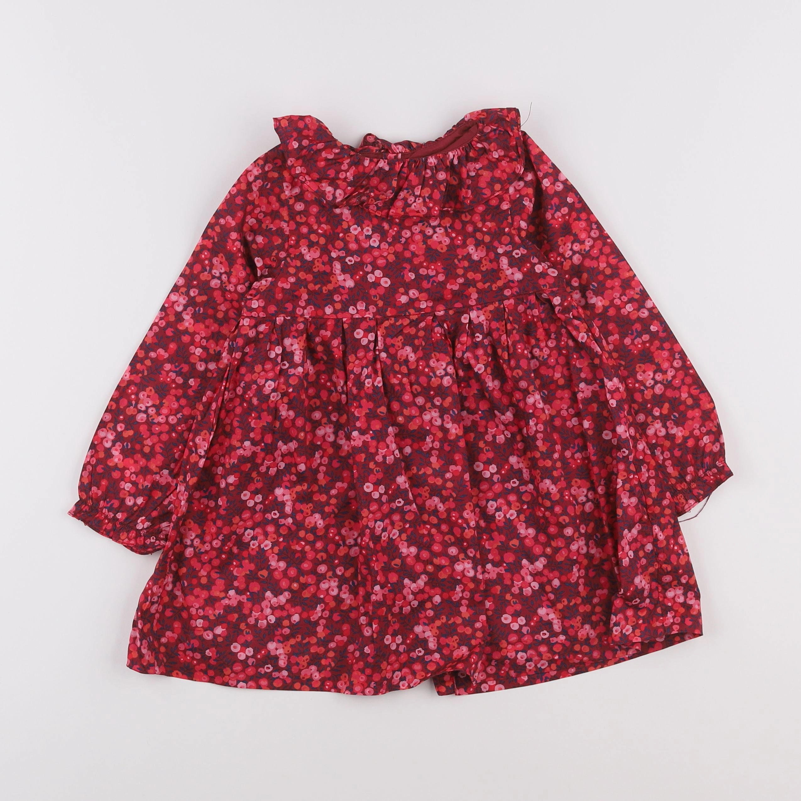 Jacadi - robe liberty rouge - 2 ans